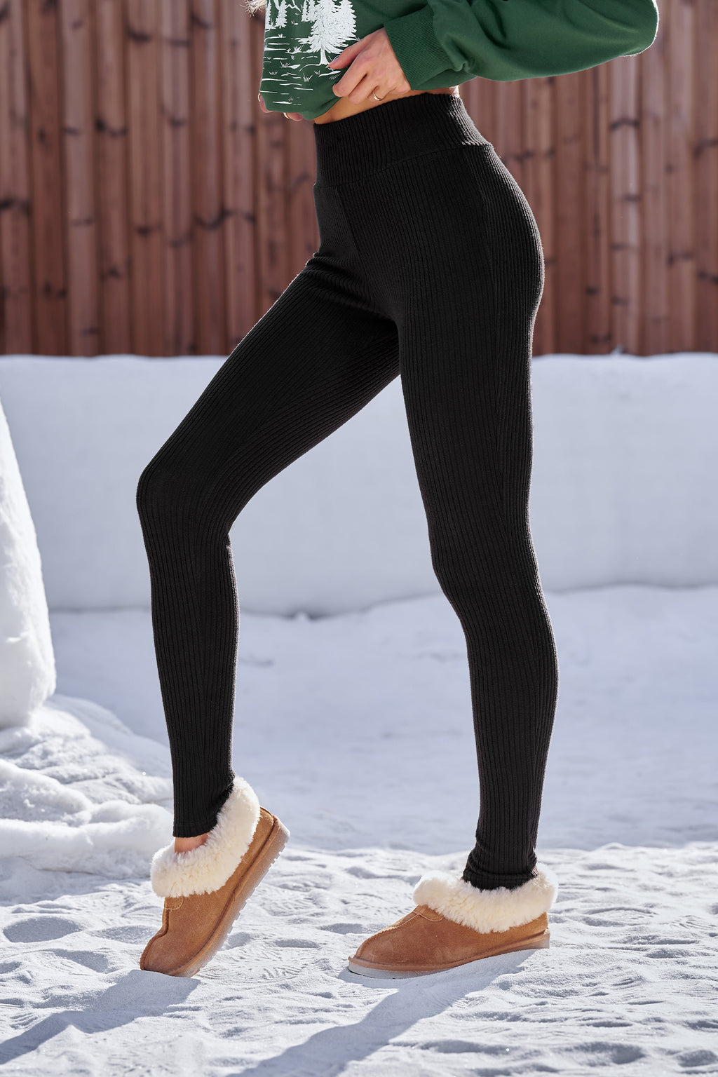 Wink Wink Black Leggings