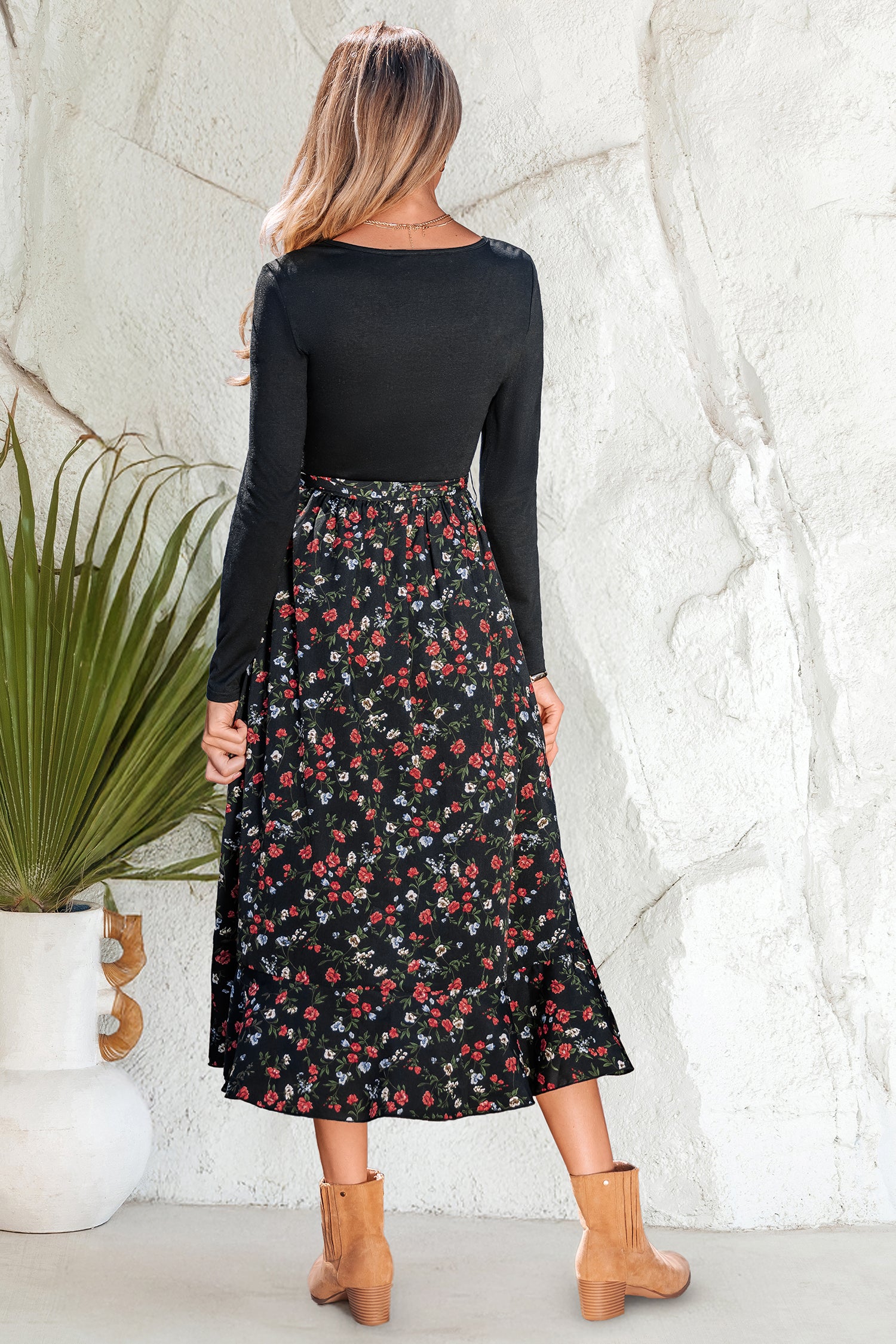 Aria Floral Midi Dress