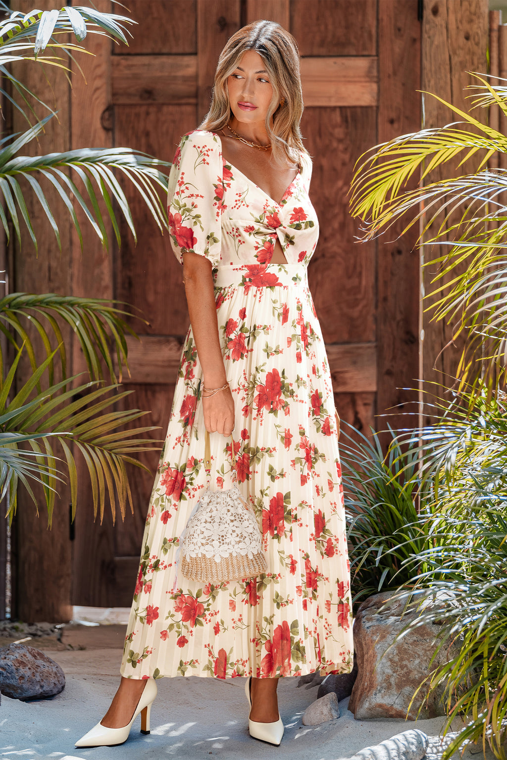 Meant to Be Floral Midi Dress