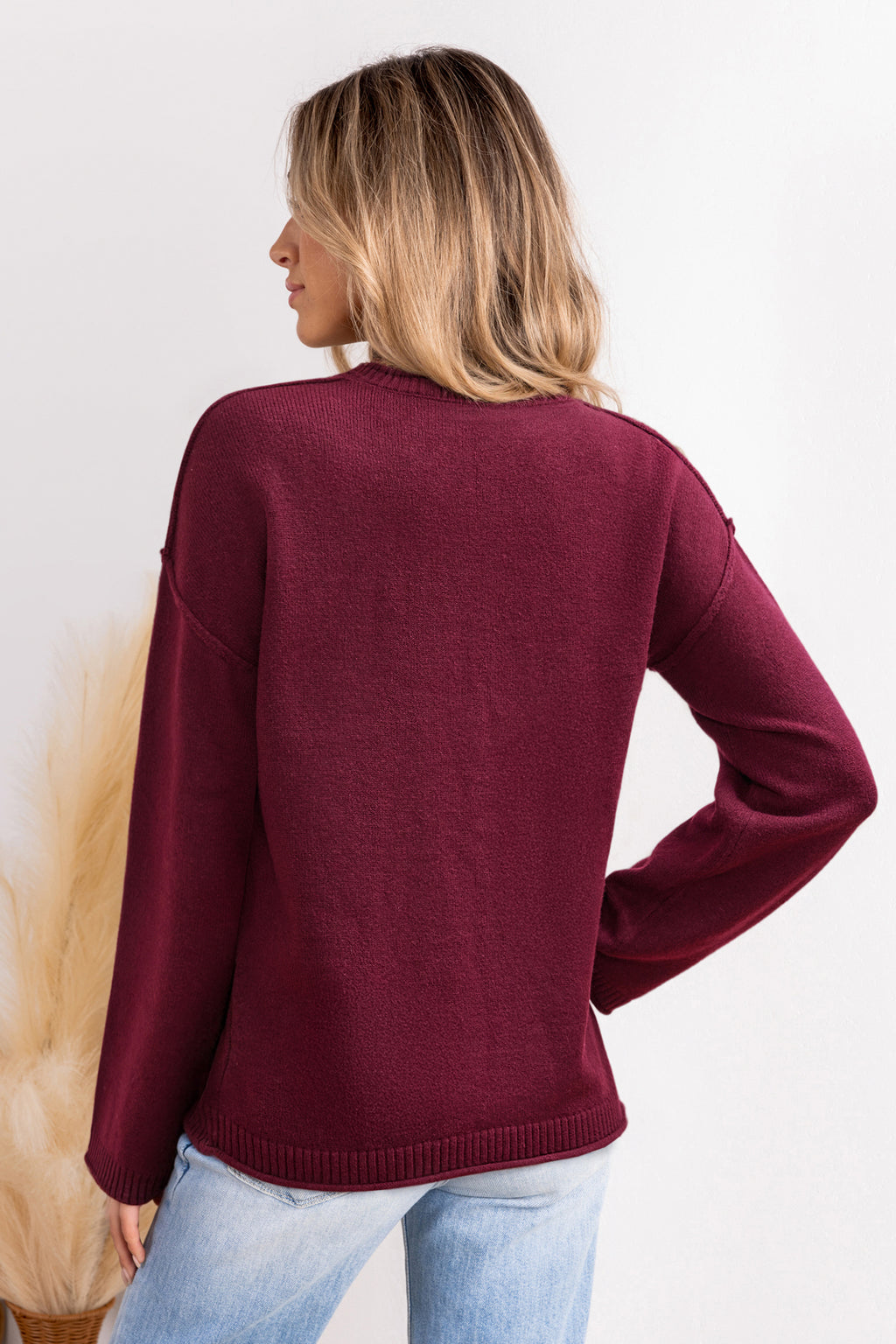 Small Talk Red Sweater