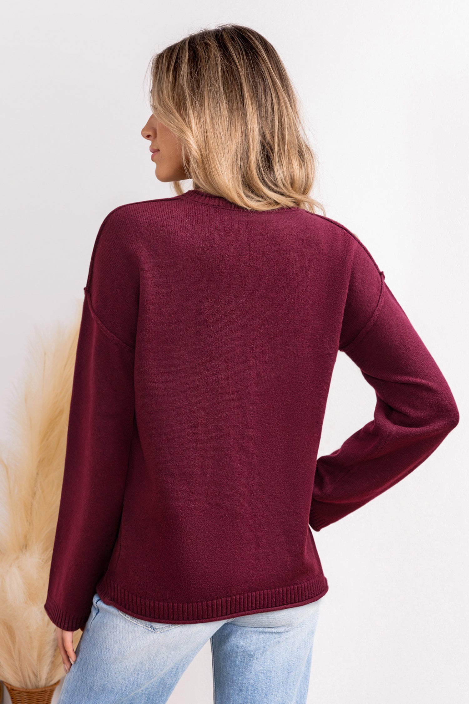 Small Talk Red Sweater