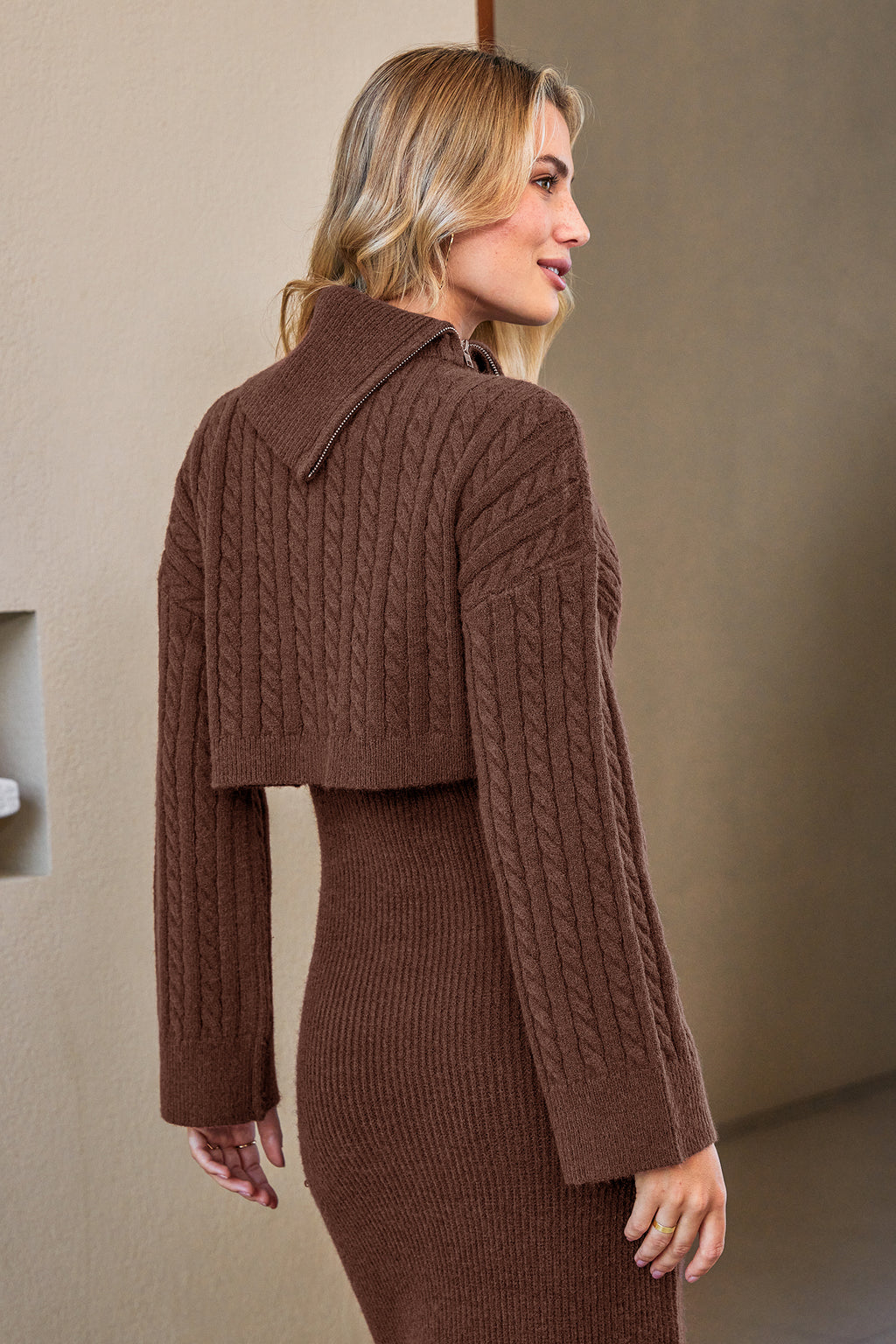Slow Day Brown Sweater