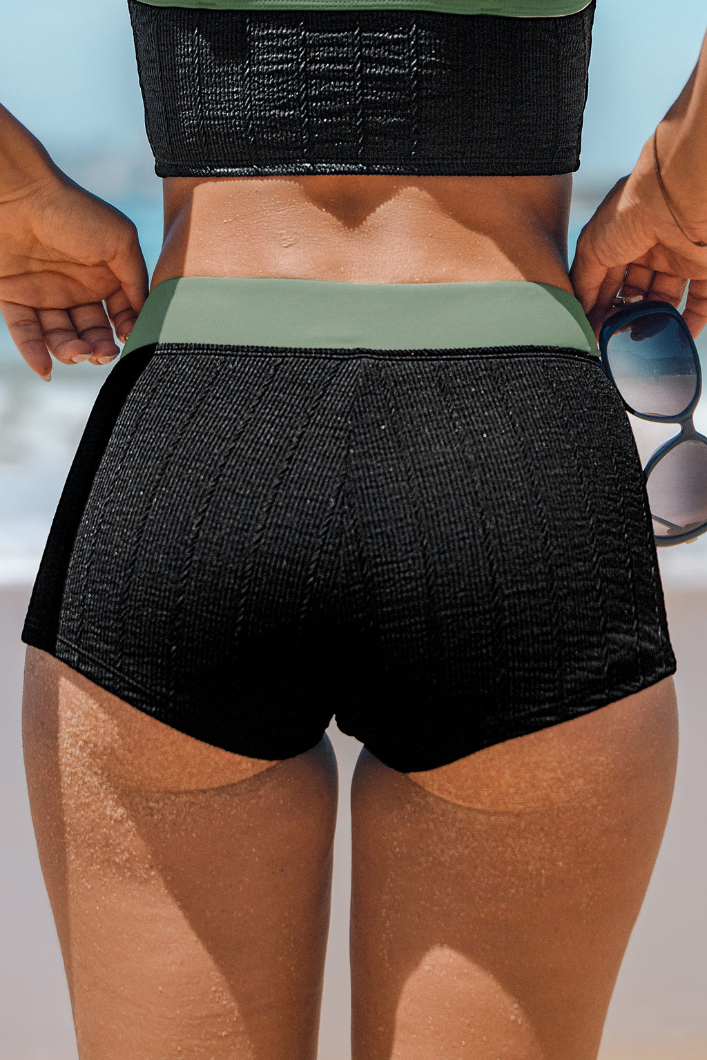 Midnight Rib Standard Bikini Bottoms