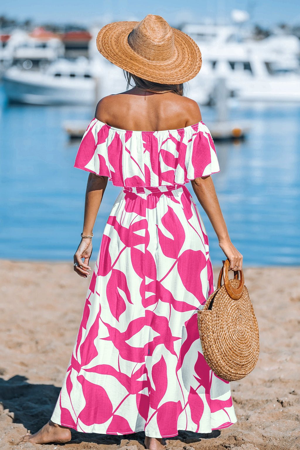 Coastline Calling Tropical Maxi Dress