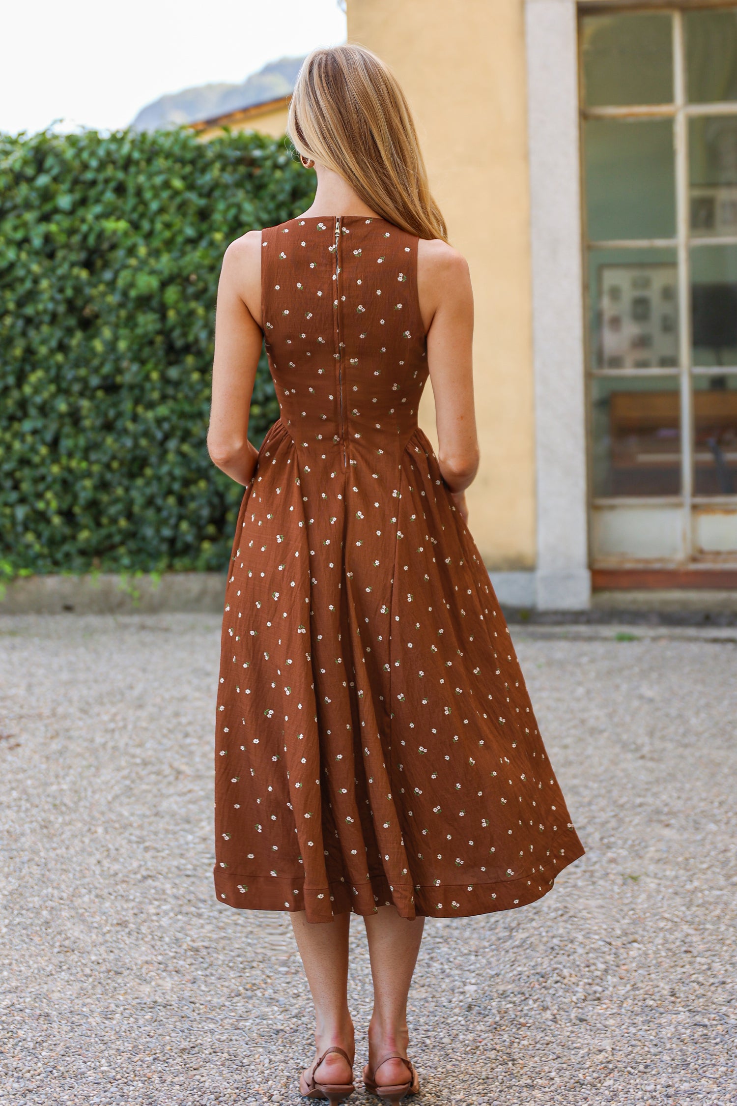 Petal Verse Floral Midi Dress