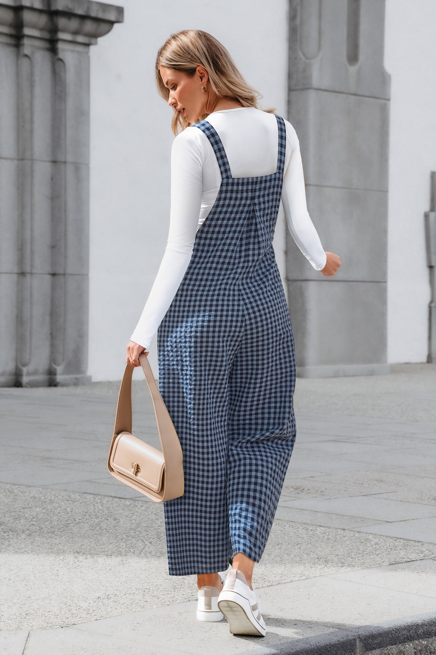All the Feels Checkered Jumpsuit