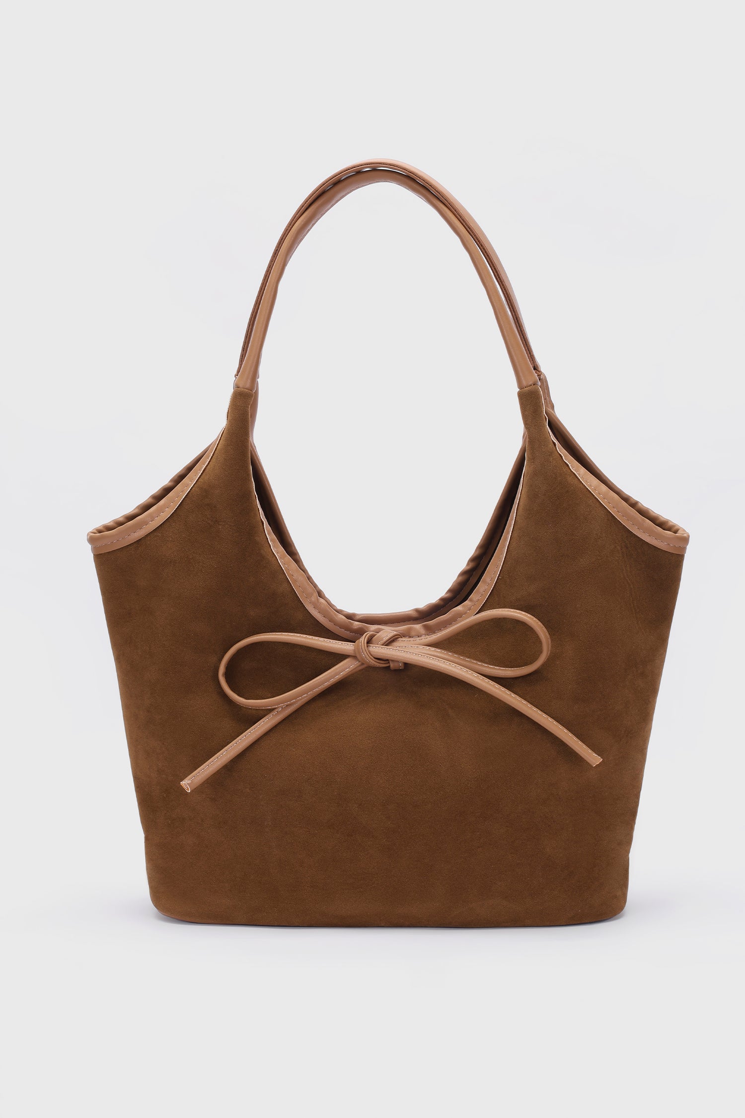 Style Check Brown Bag
