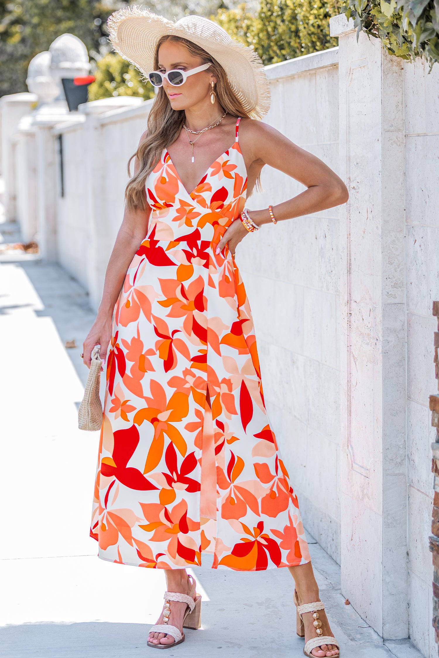 High Key Floral Maxi Dress