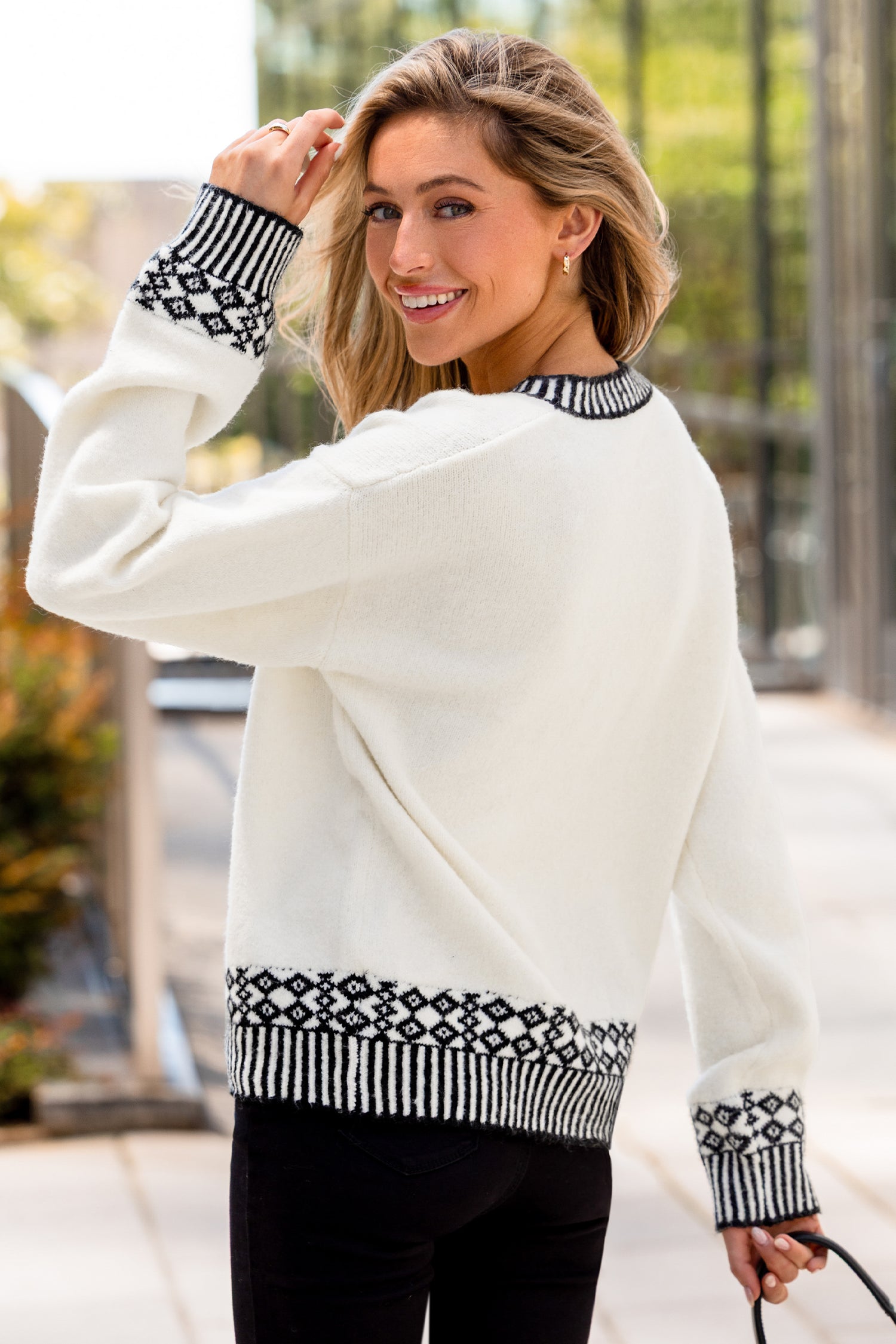 Comfy Days White Sweater
