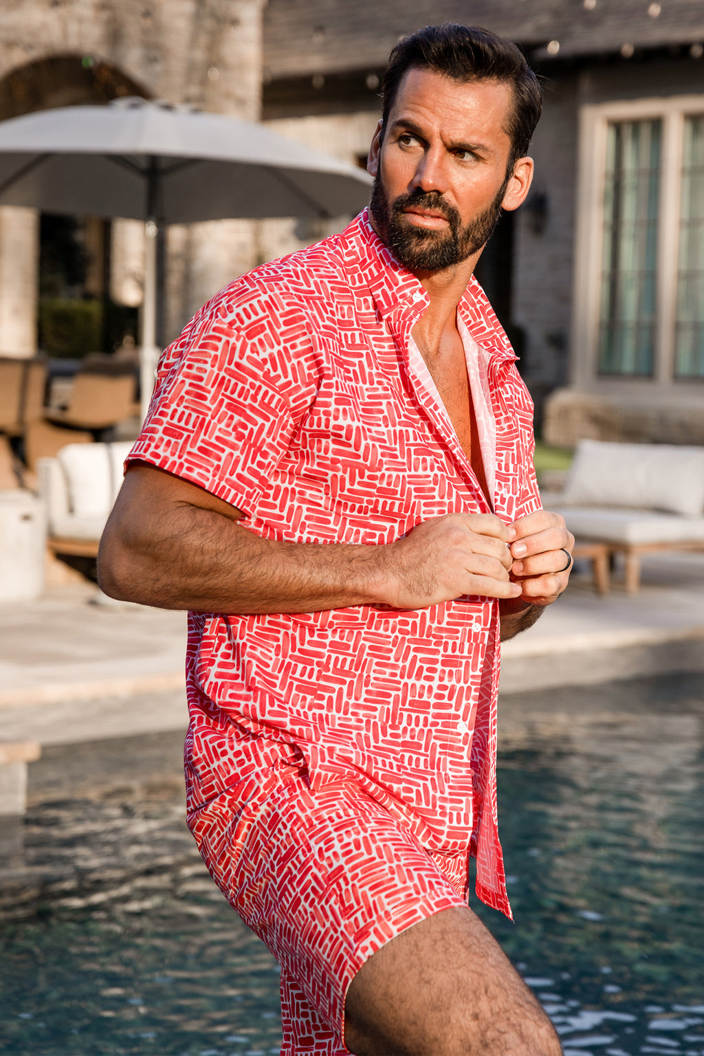 x JJD When in Rome Abstract Shirt