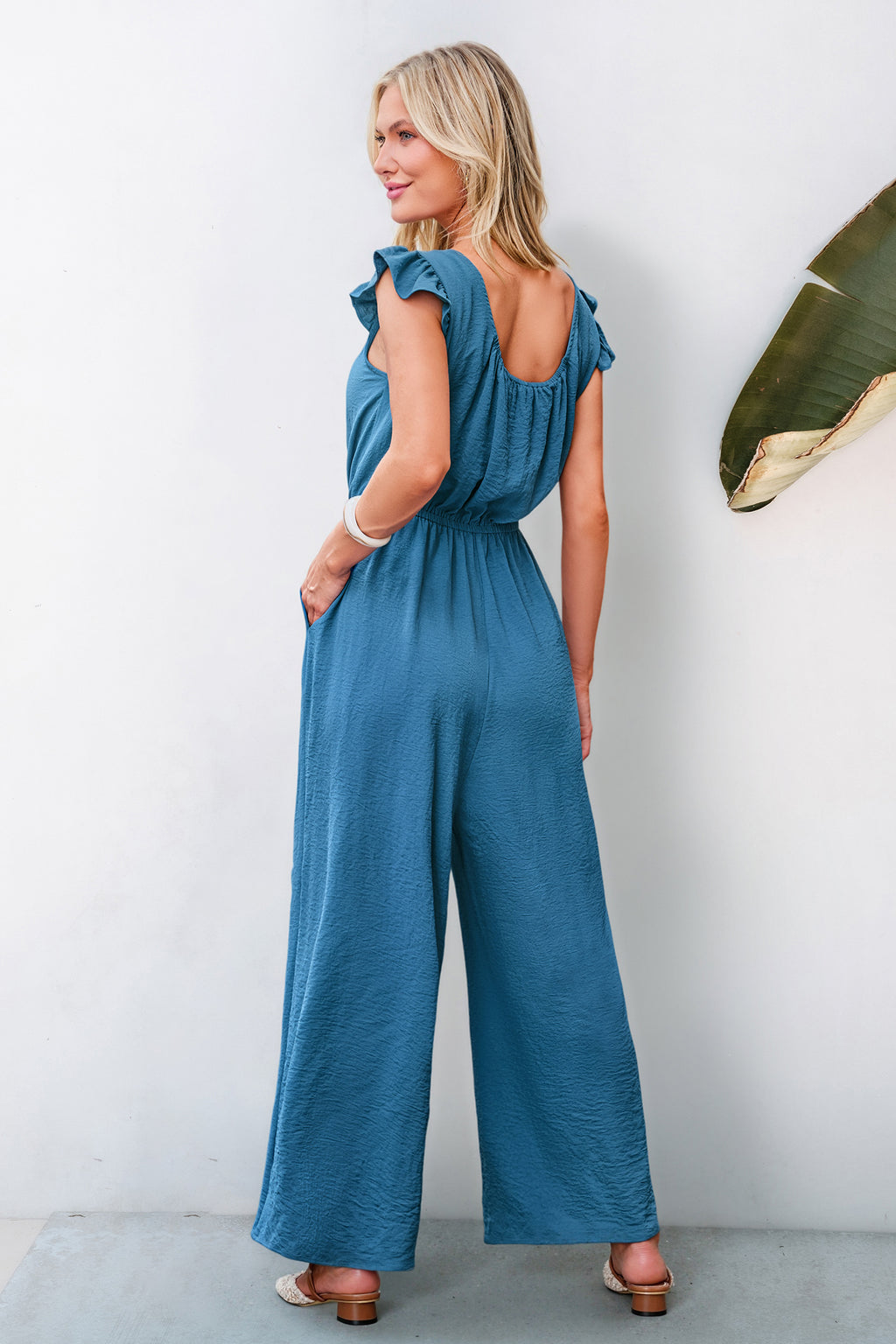 Open Heart Blue Jumpsuit