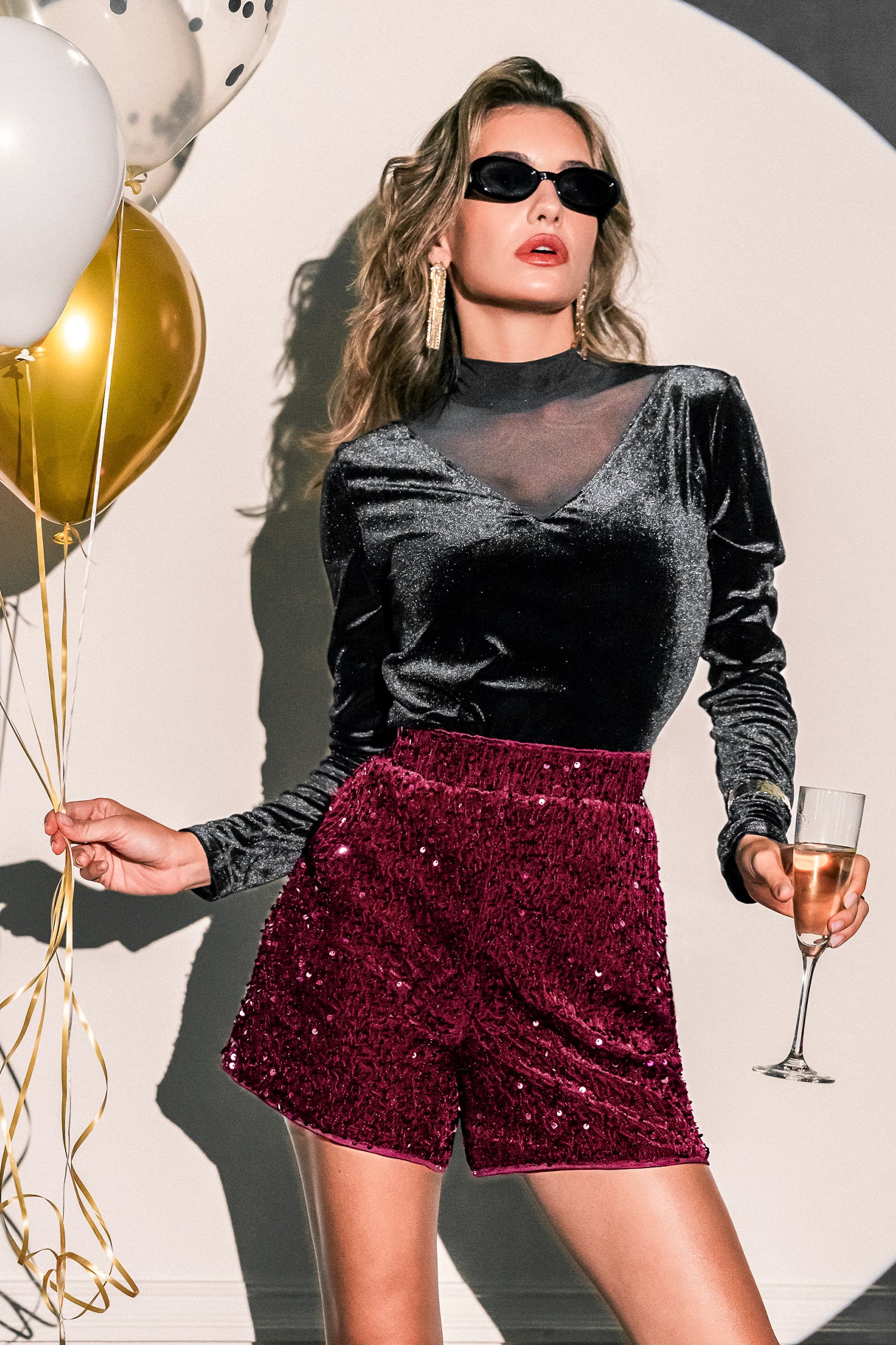 Party Girl Red Shorts