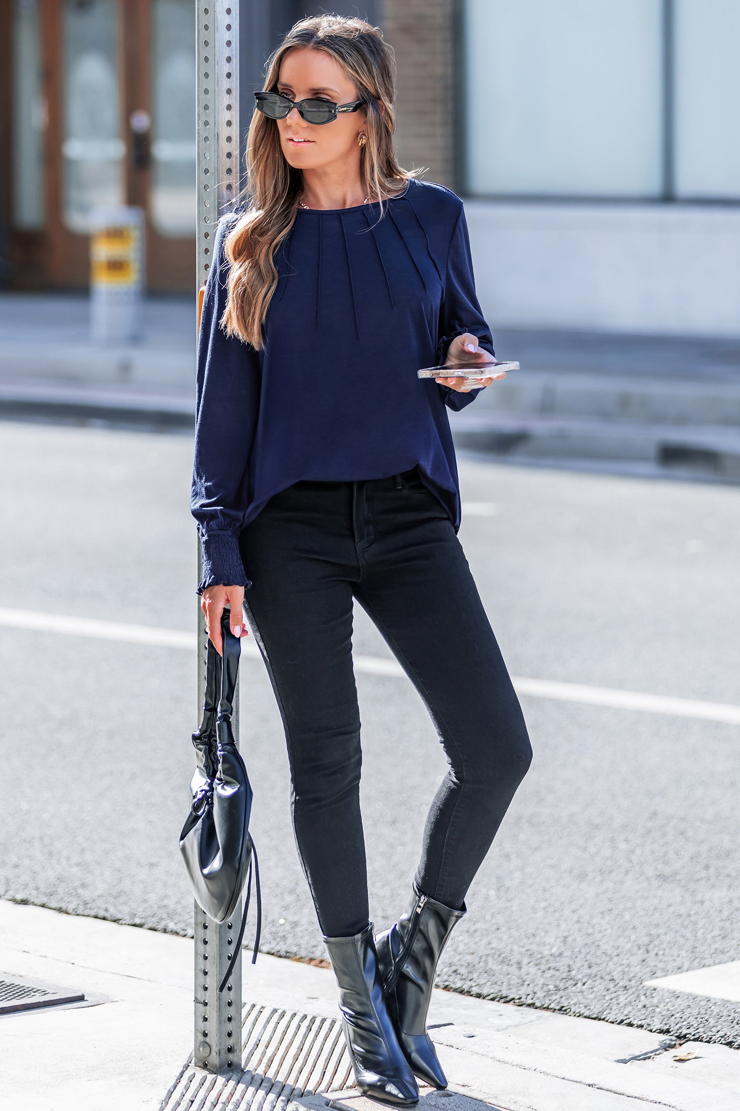 Calm & Collected Blue Top