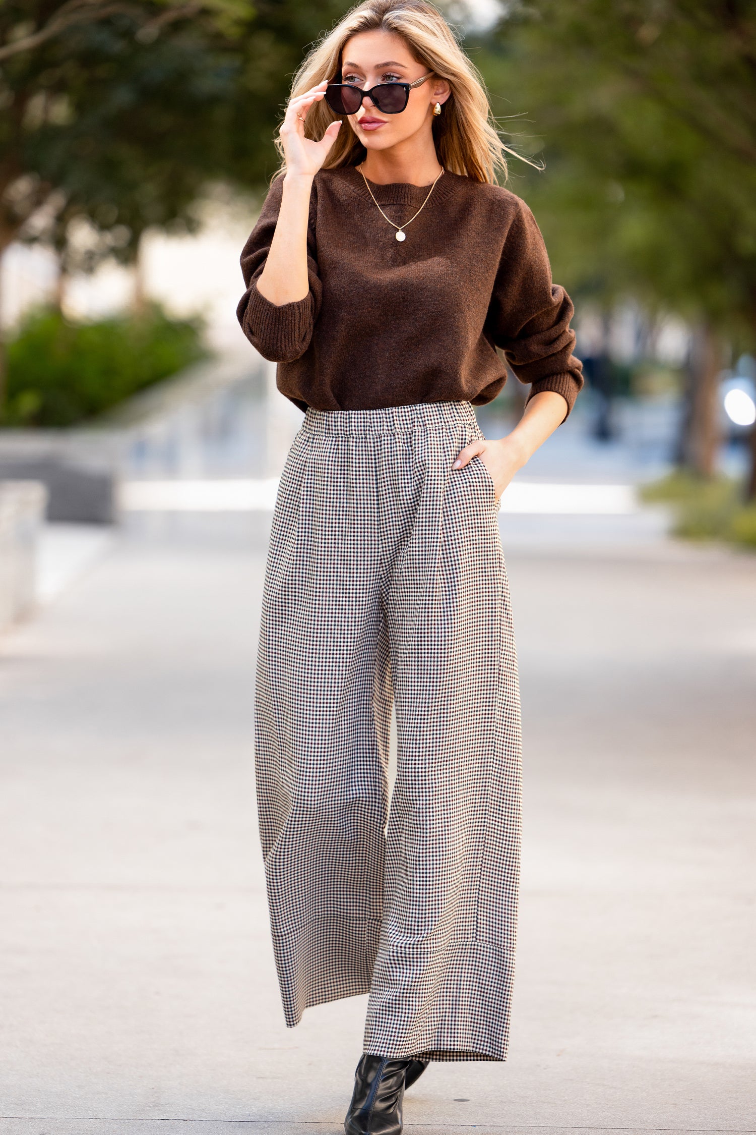 Stop & Stare Gingham Pants