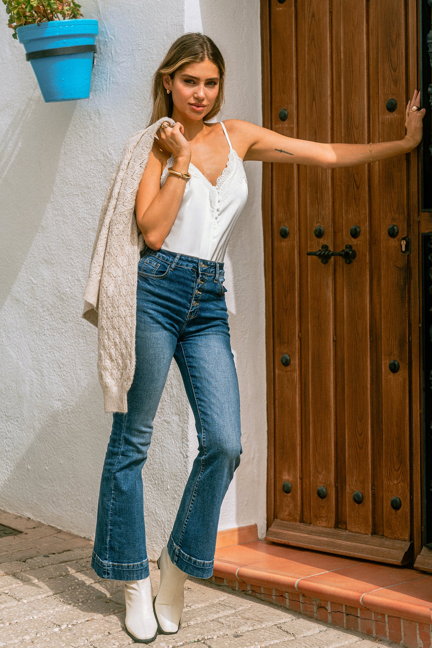 Polished Confidence White Tank Top