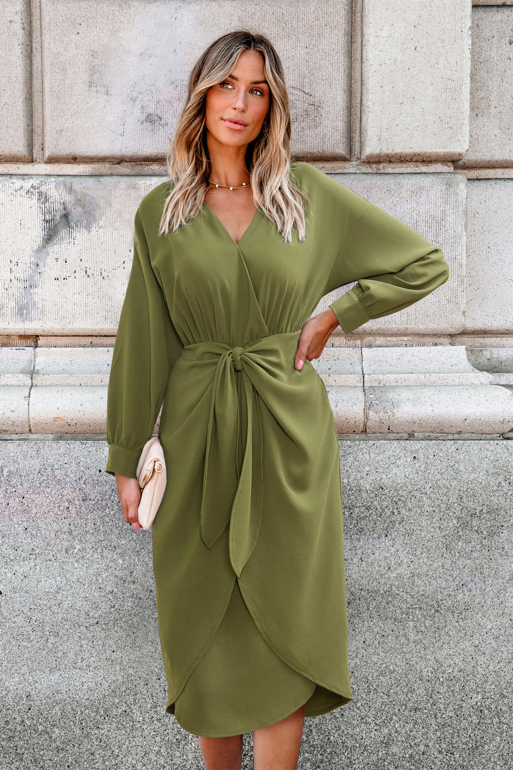 Odessa Green Midi Dress