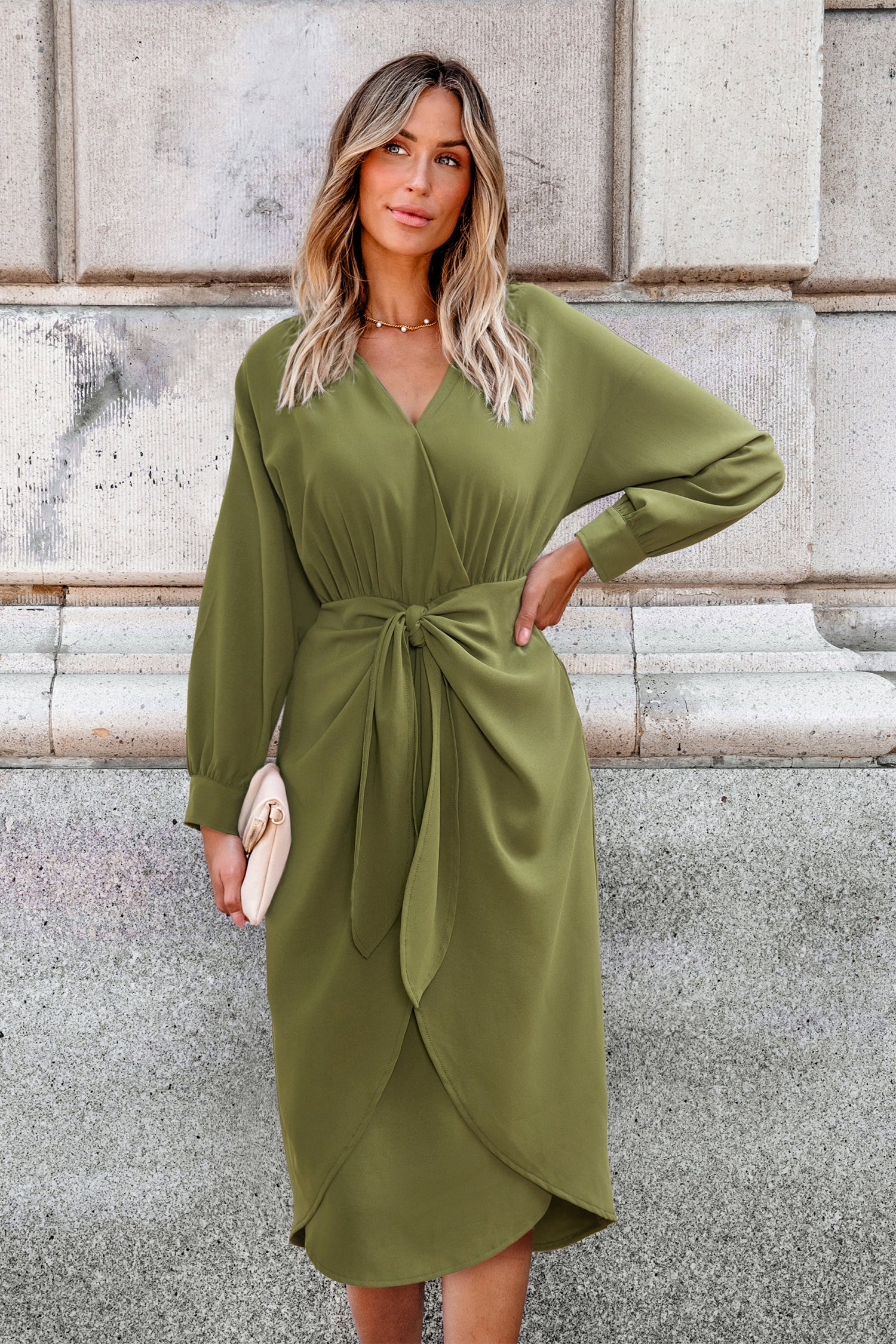 Odessa Green Midi Dress