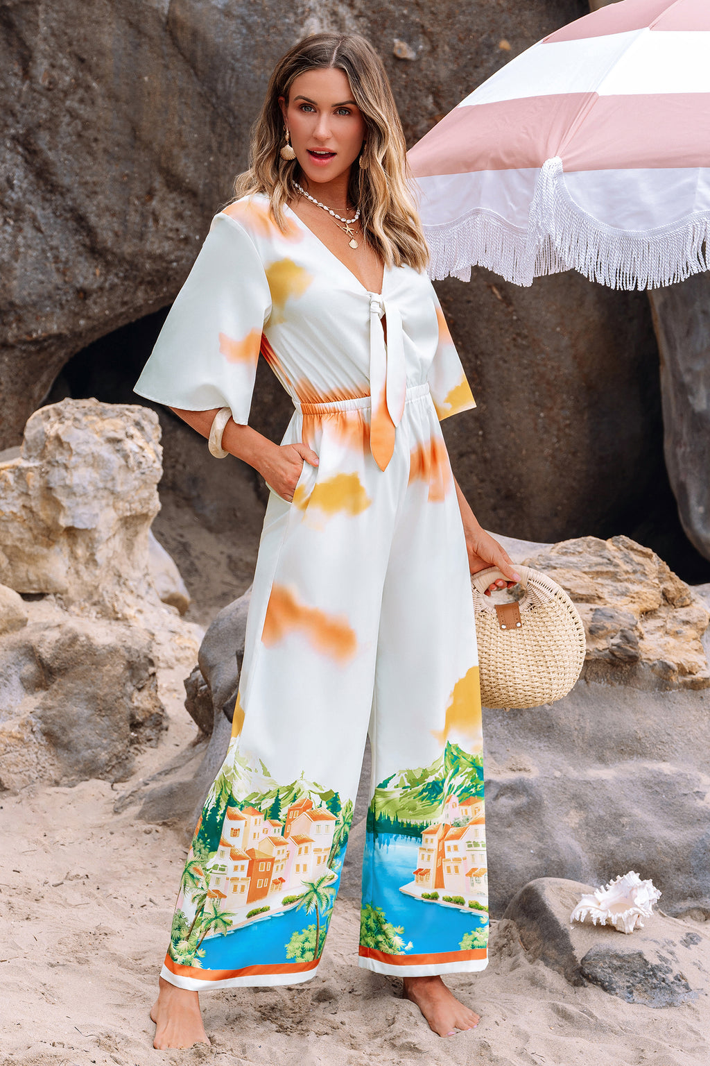 Solar Bliss Tropical Jumpsuit