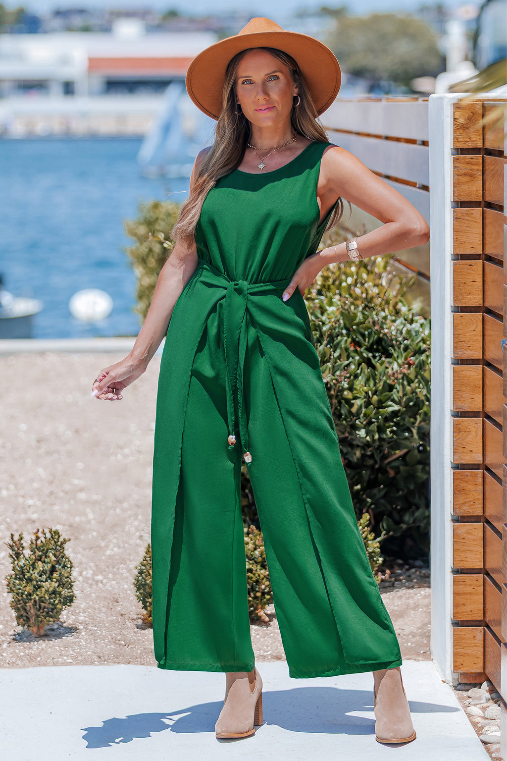 Start Somewhere Green Jumpsuit