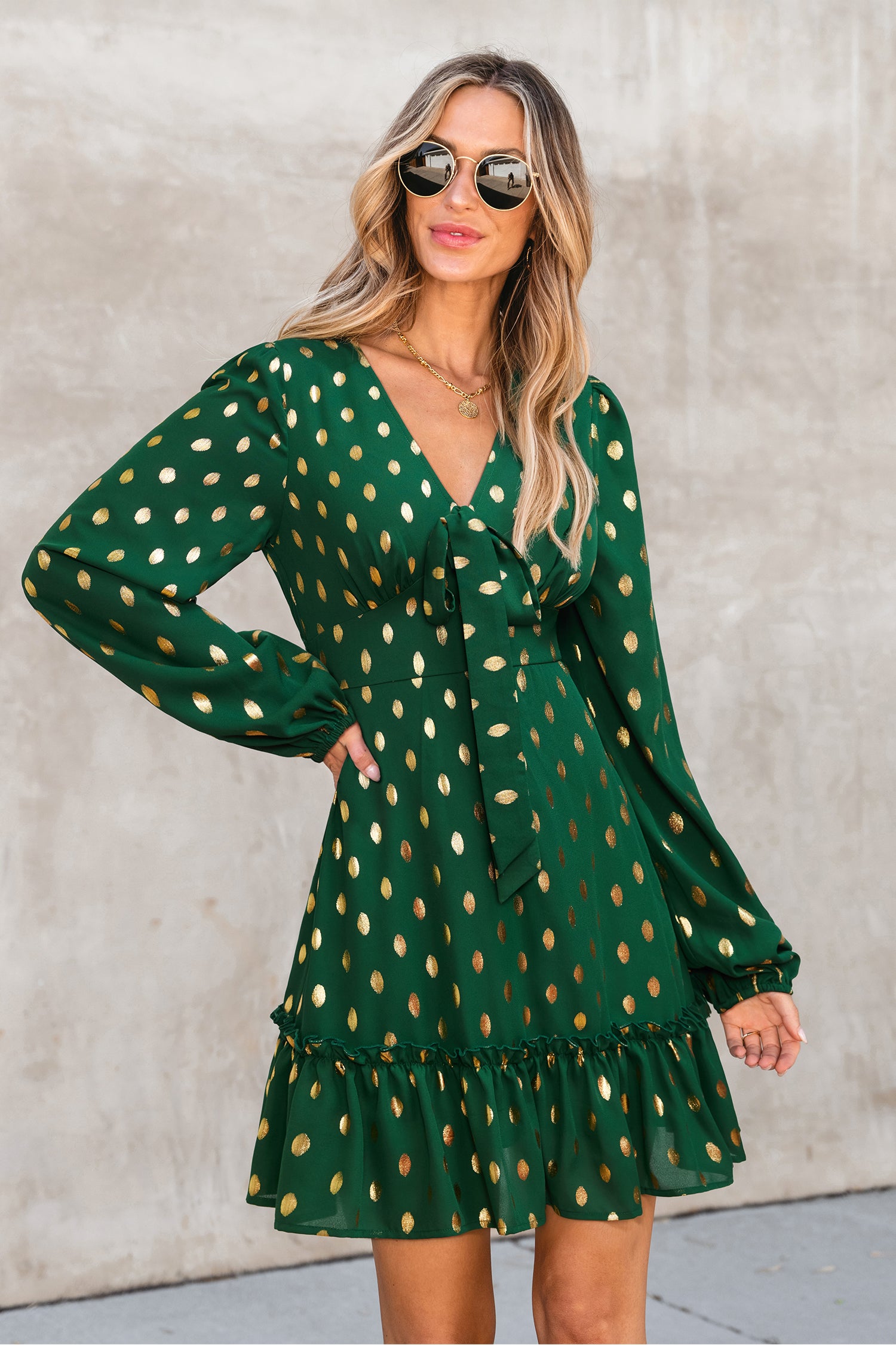 Pep Talk Polka Dot Mini Dress