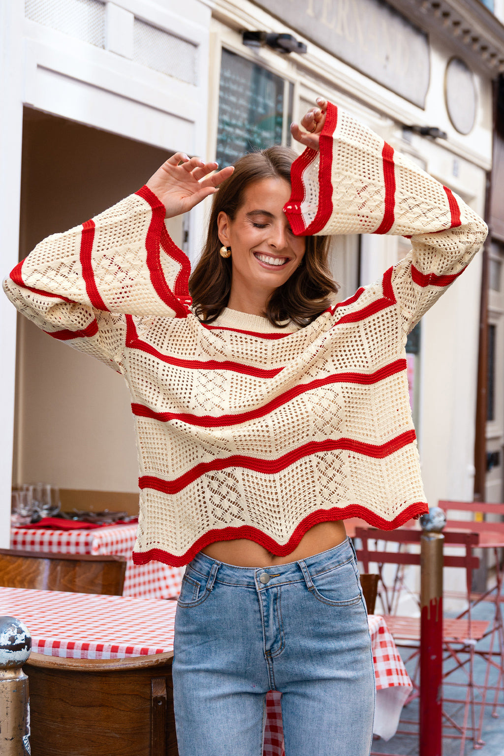 Vintage Flair Striped Sweater