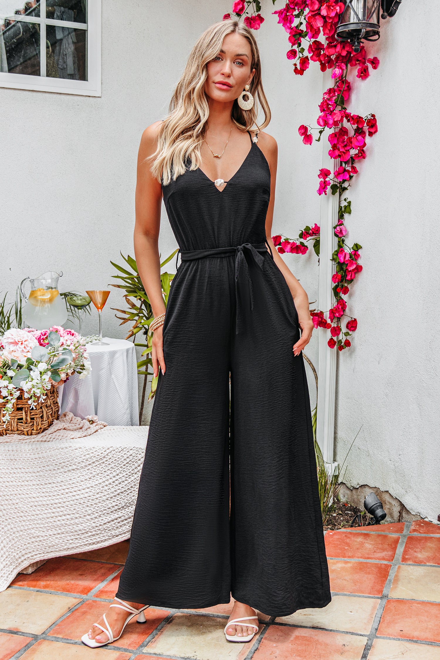 Sleek Statement Black Jumpsuit