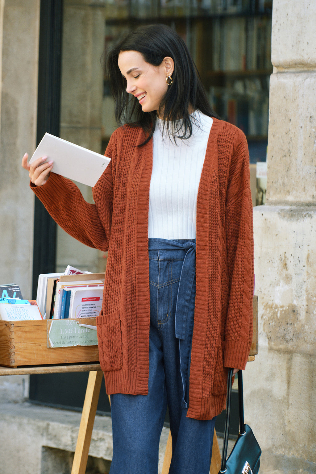 Comfort Layer Orange Cardigan
