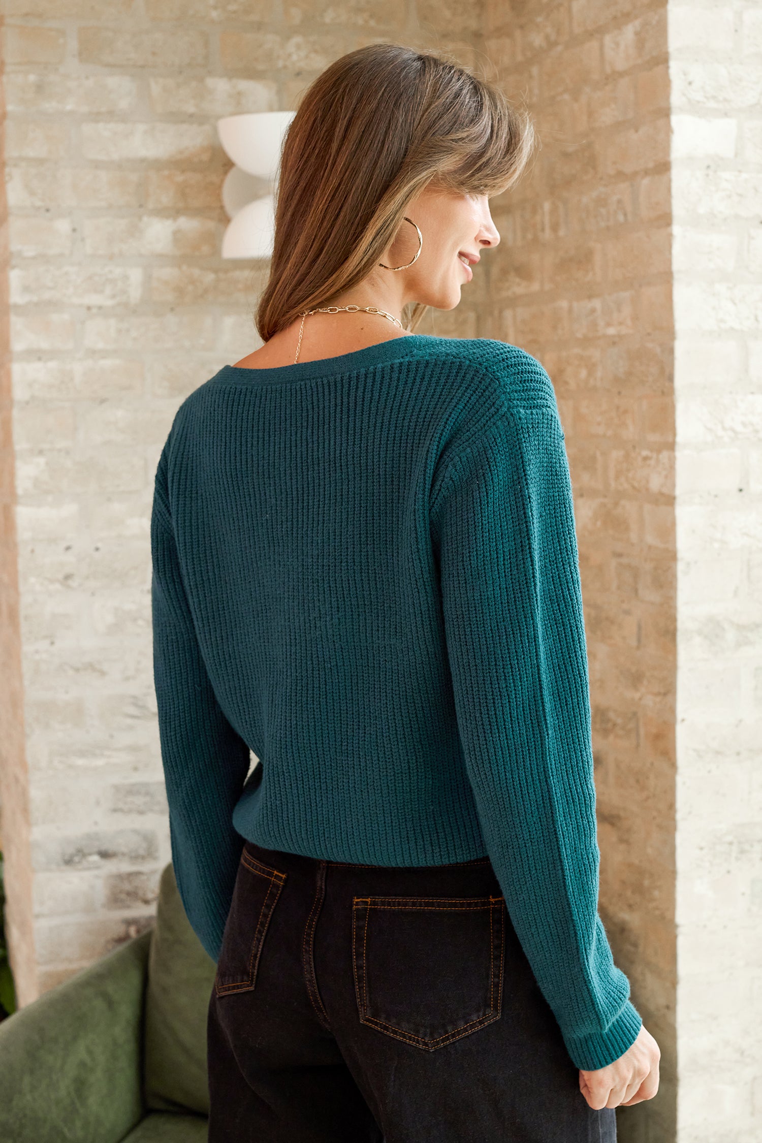 Secret Crush Aqua Cardigan