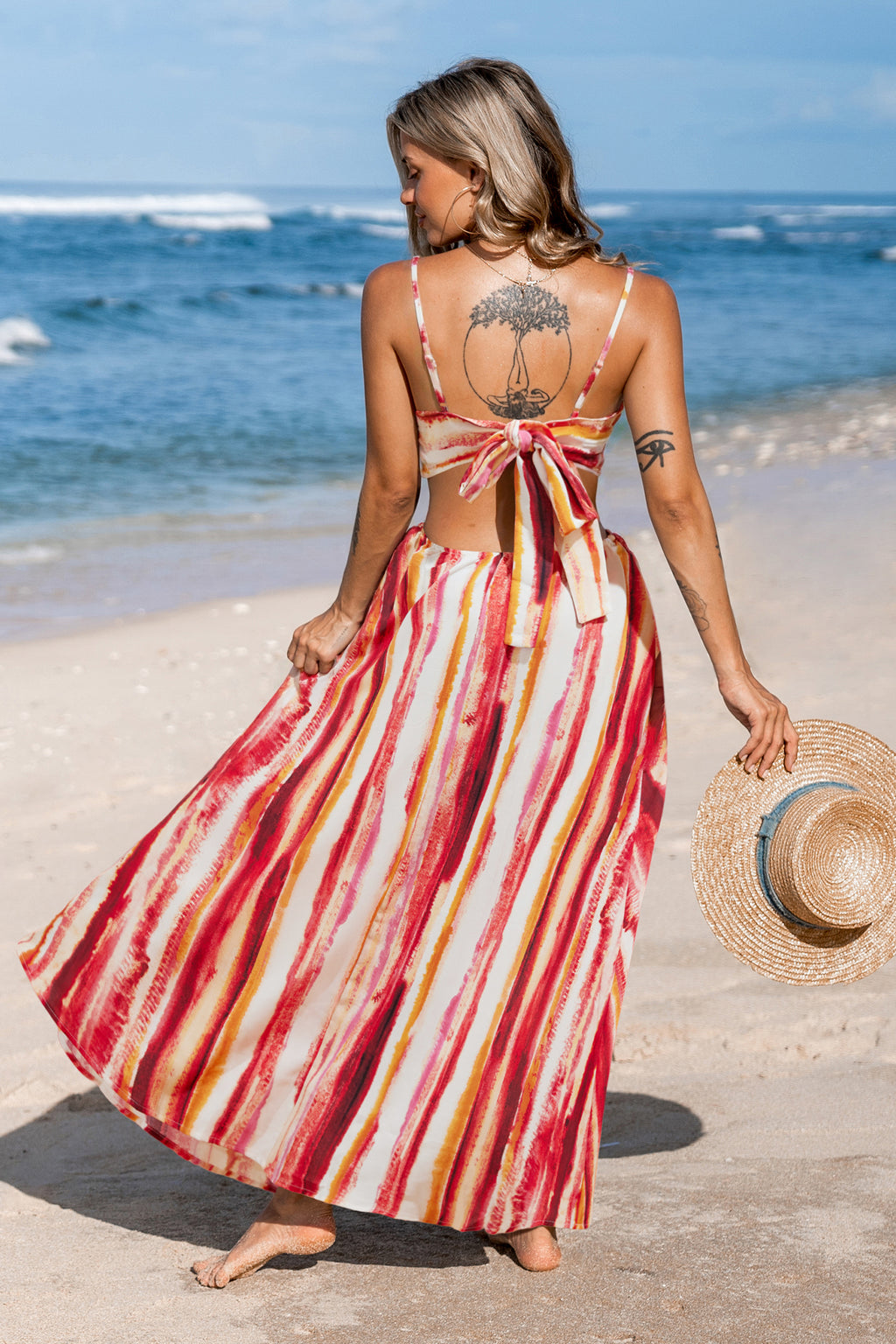 Paint the Town Abstract Maxi Dress