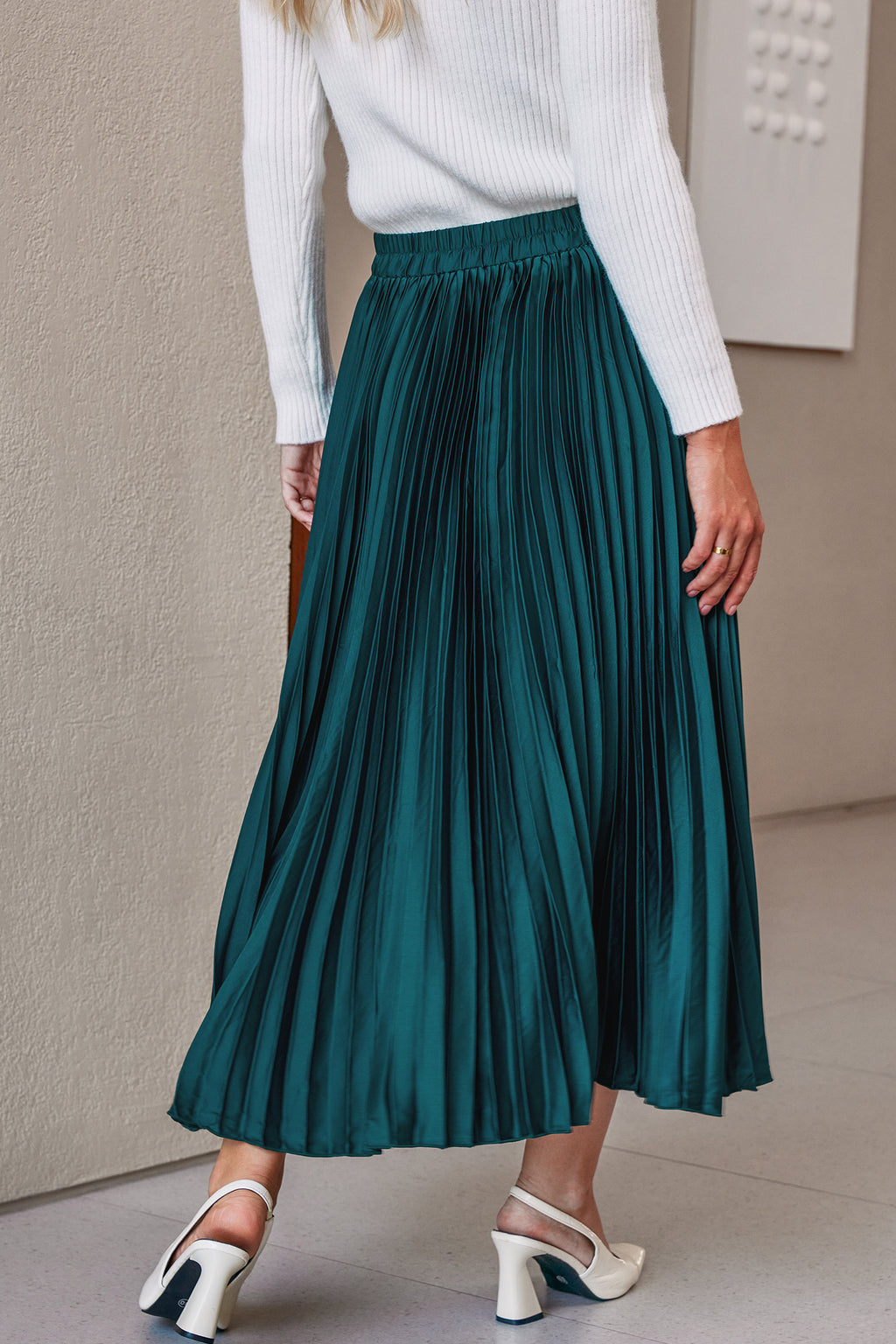 Swing By Green Midi Dress