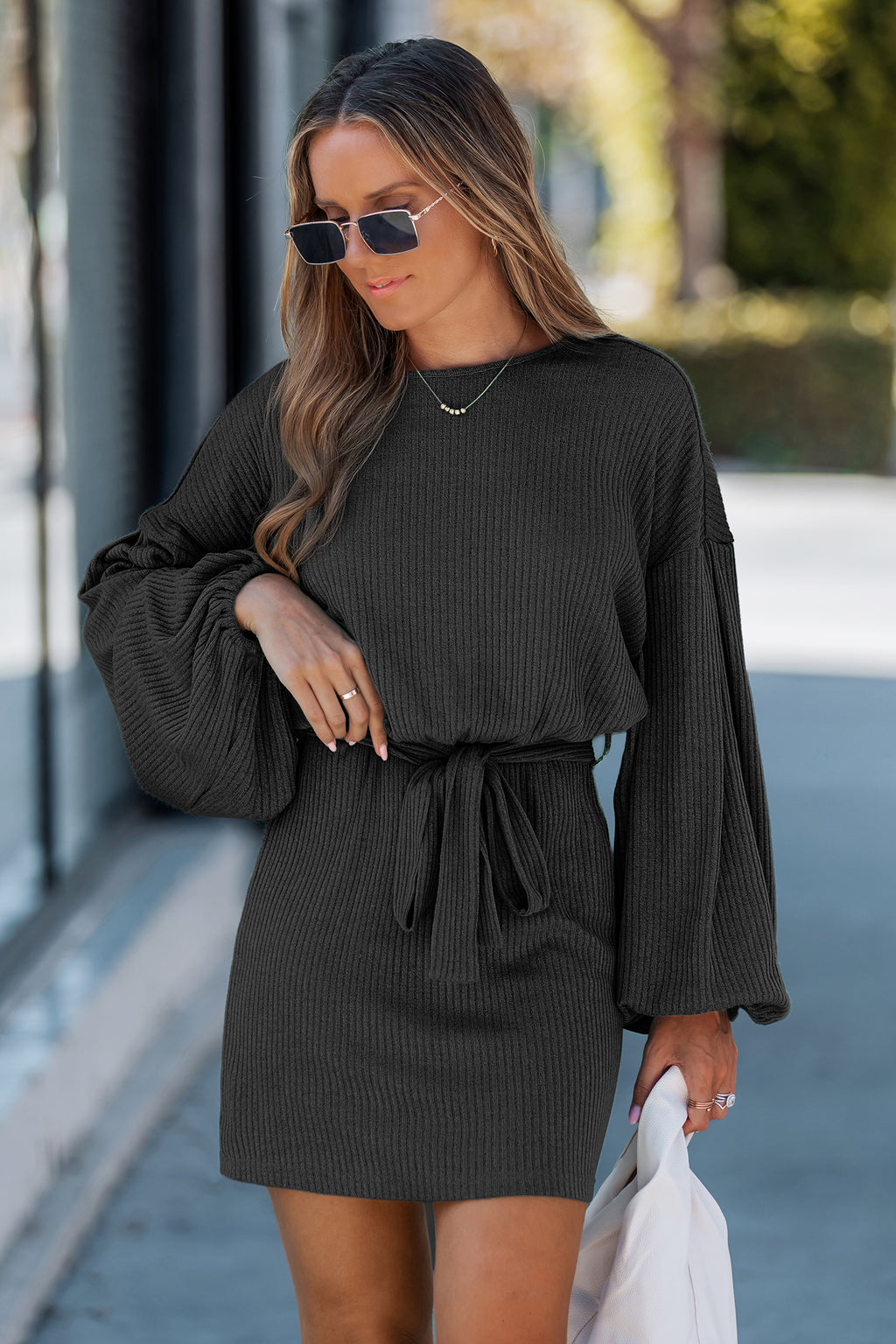 Eat Your Heart Out Black Mini Dress