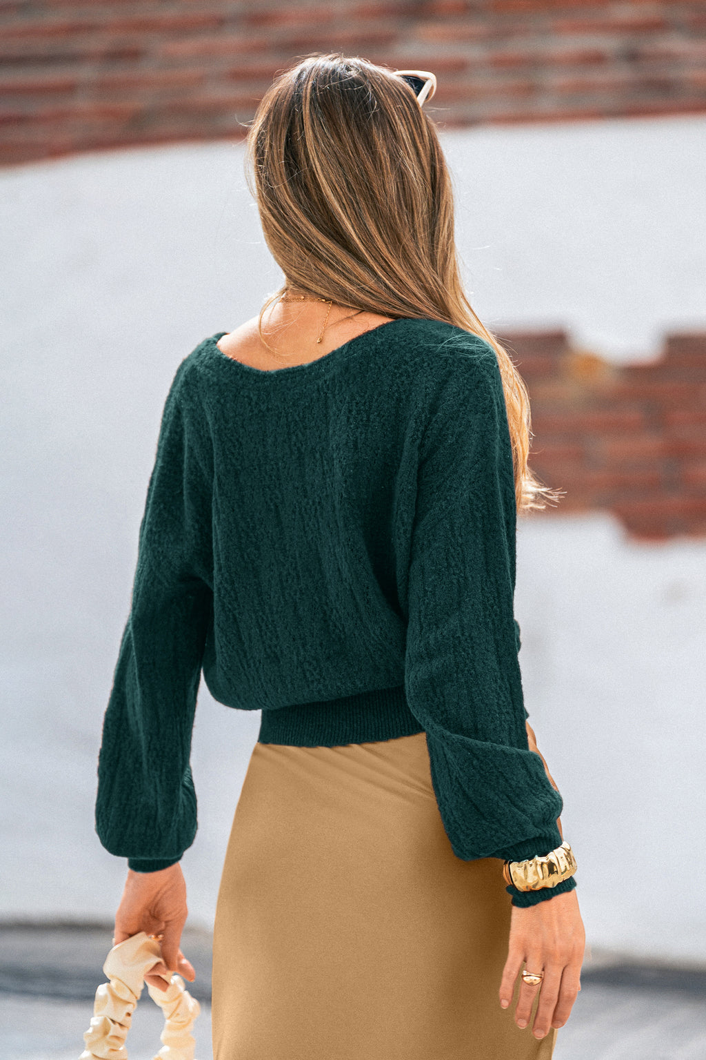 Falling for Fall Green Reversible Sweater