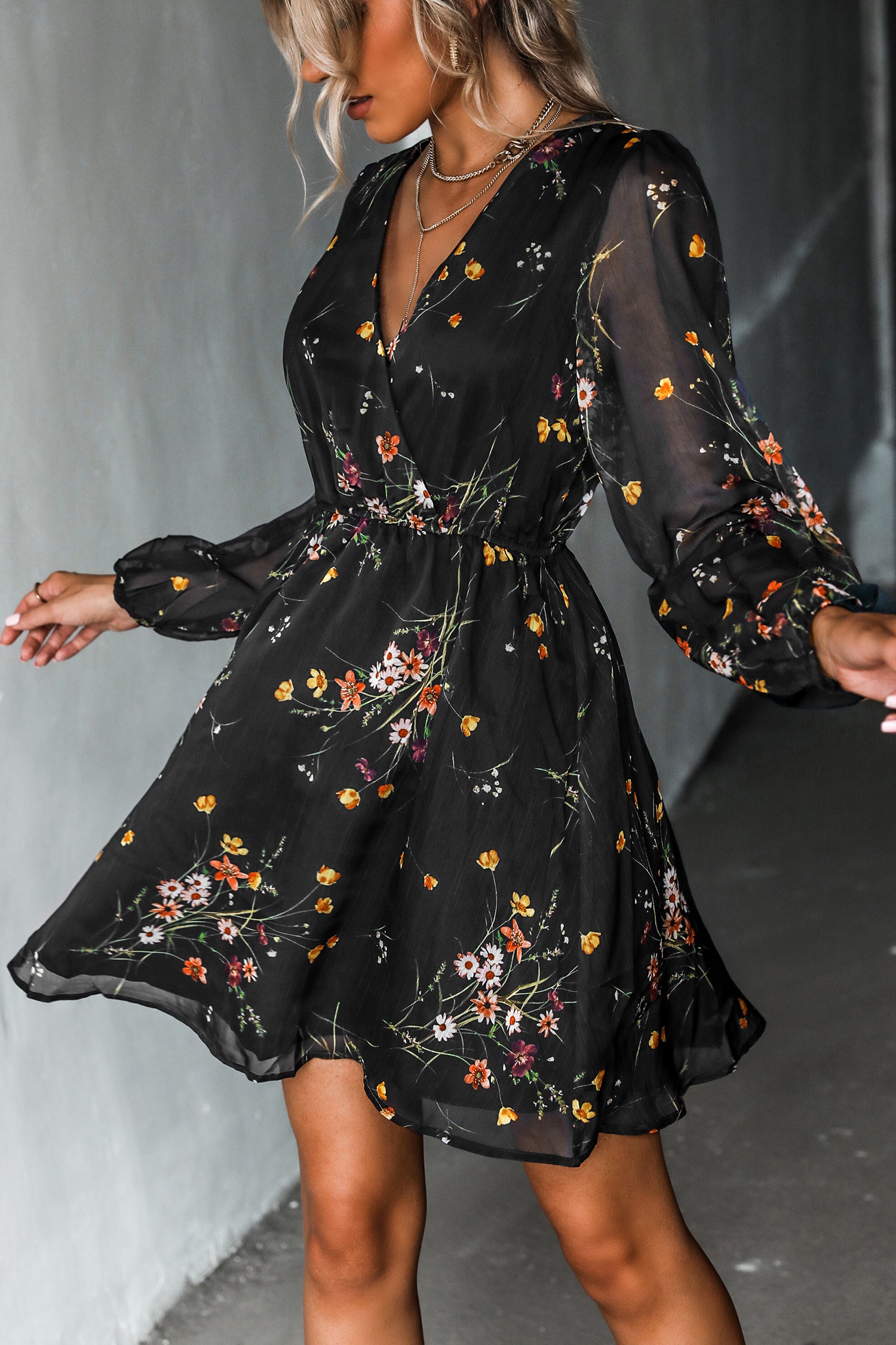 One to Remember Floral Mini Dress