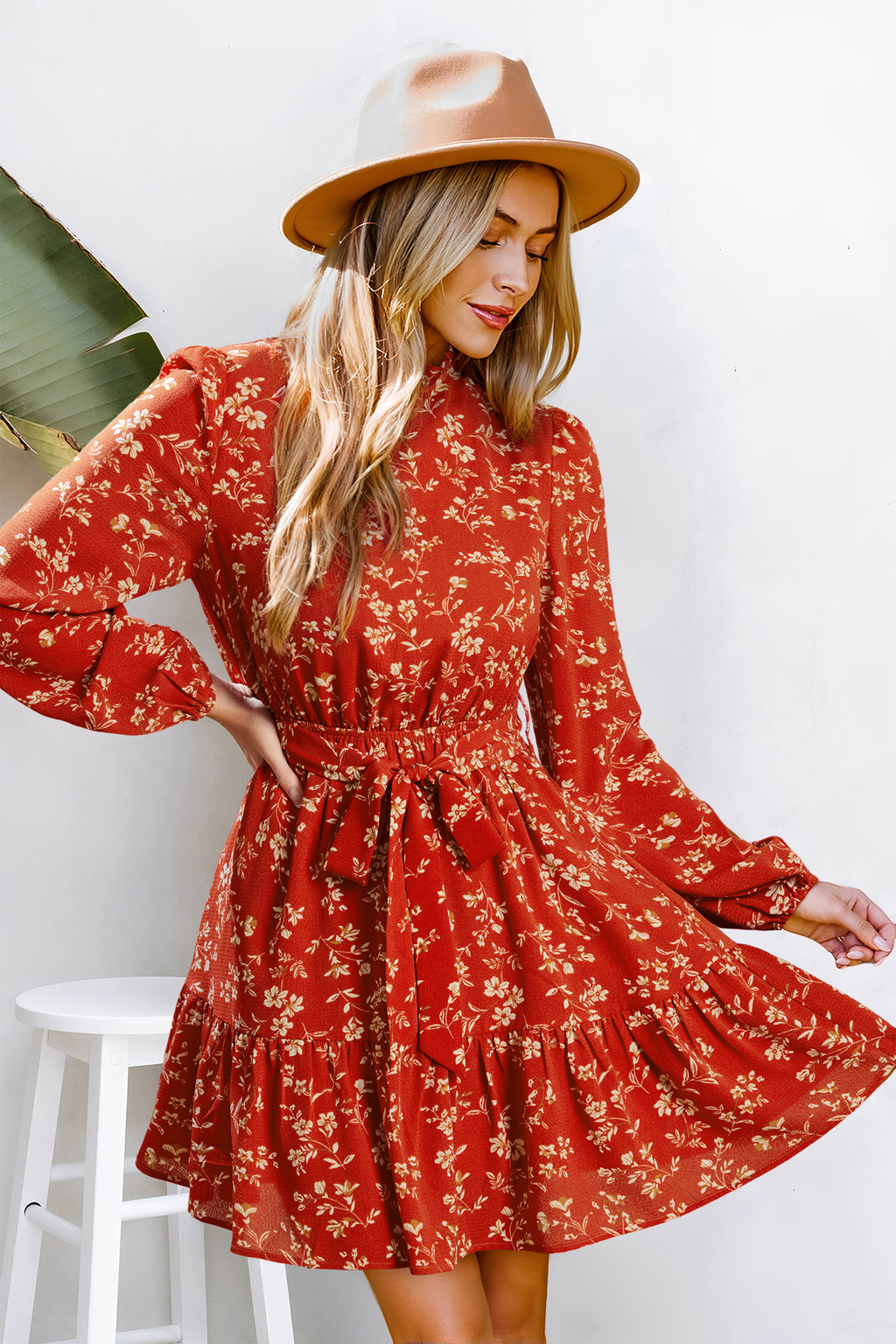 In Bloom Again Floral Mini Dress
