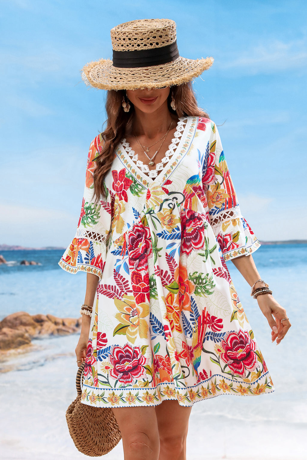 Field Notes Floral Mini Dress
