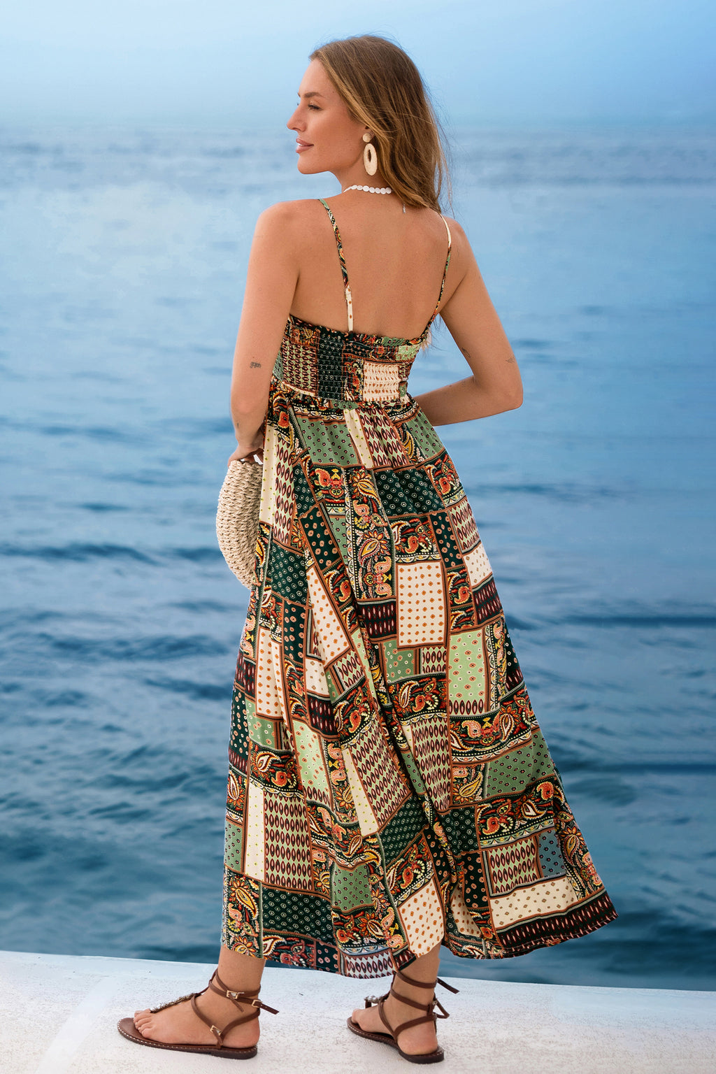 Patchwork Paradise Paisley Midi Dress
