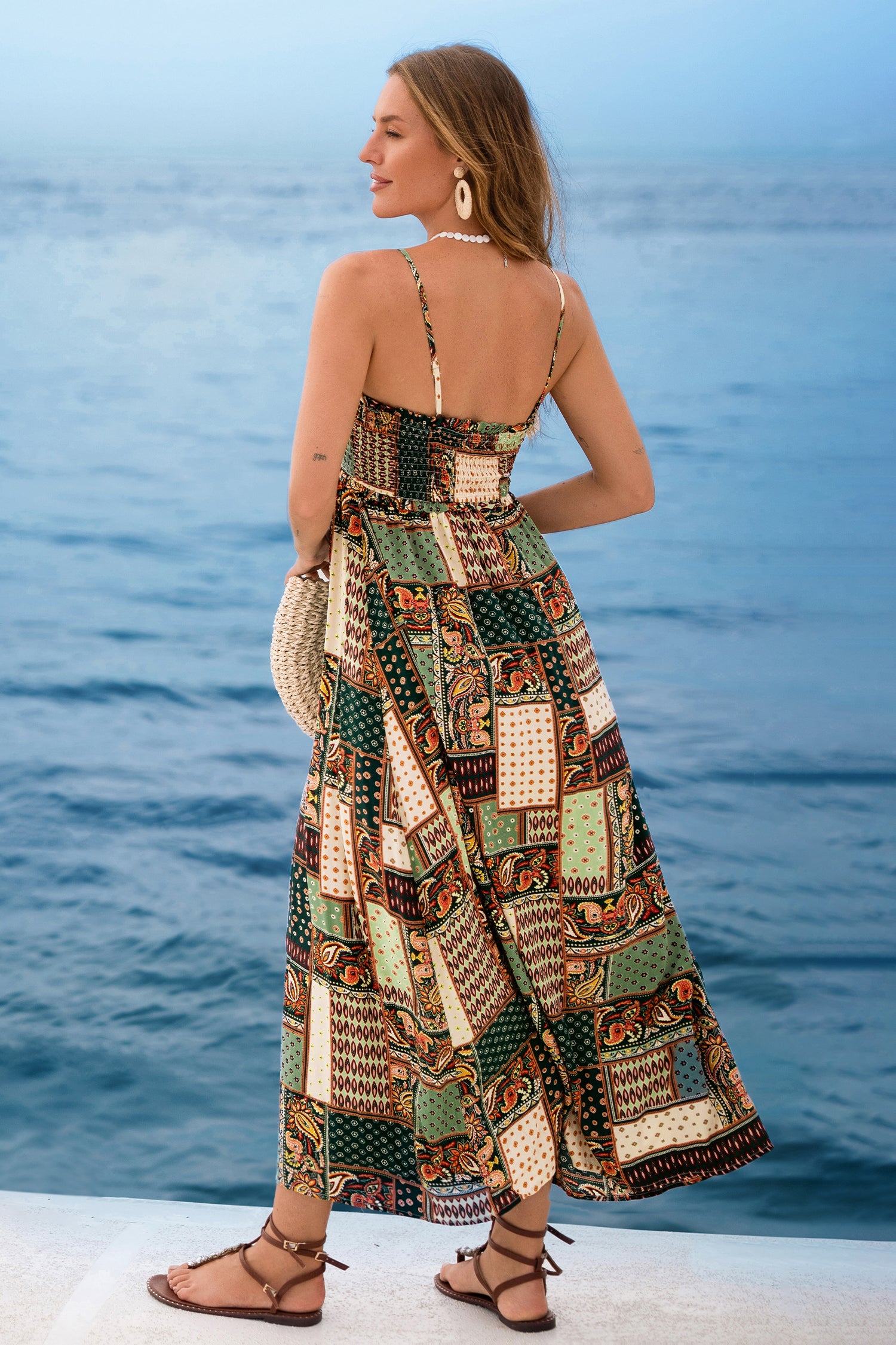 Patchwork Paradise Paisley Midi Dress