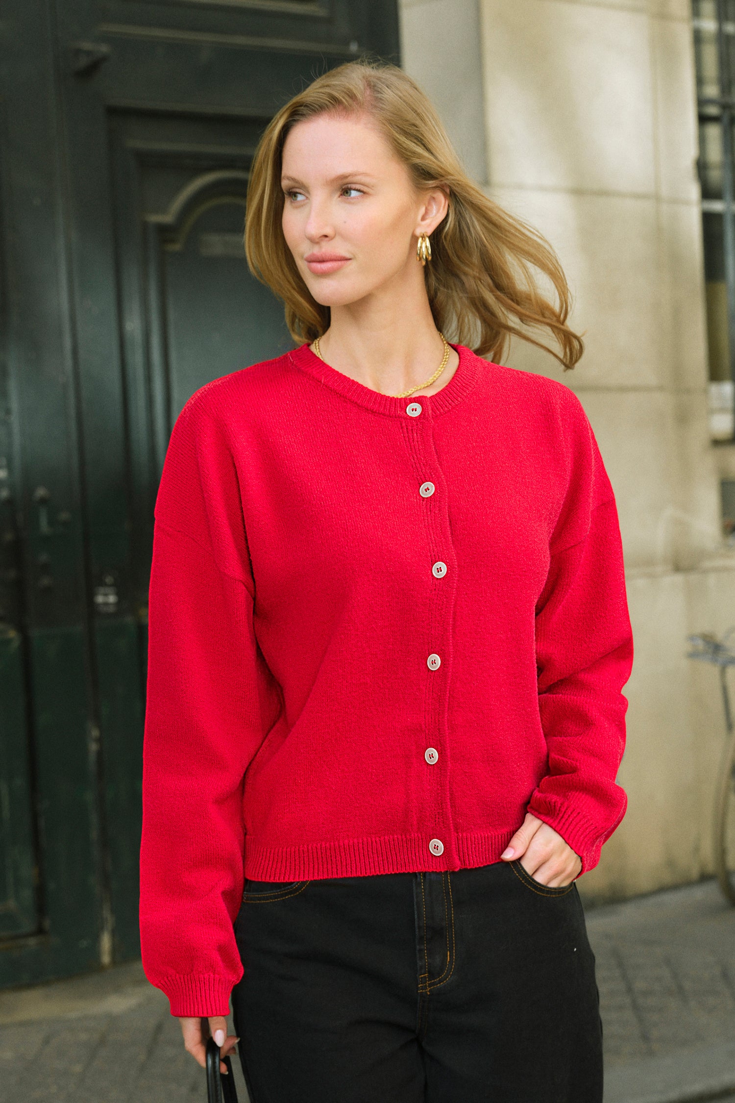 Say Hello Red Cardigan