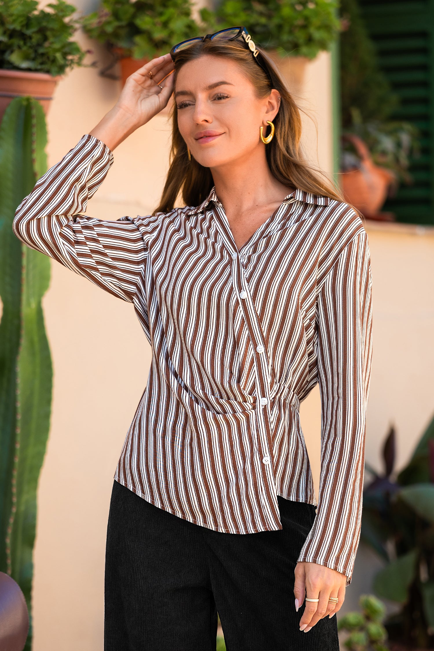 9 to 5 Striped Top