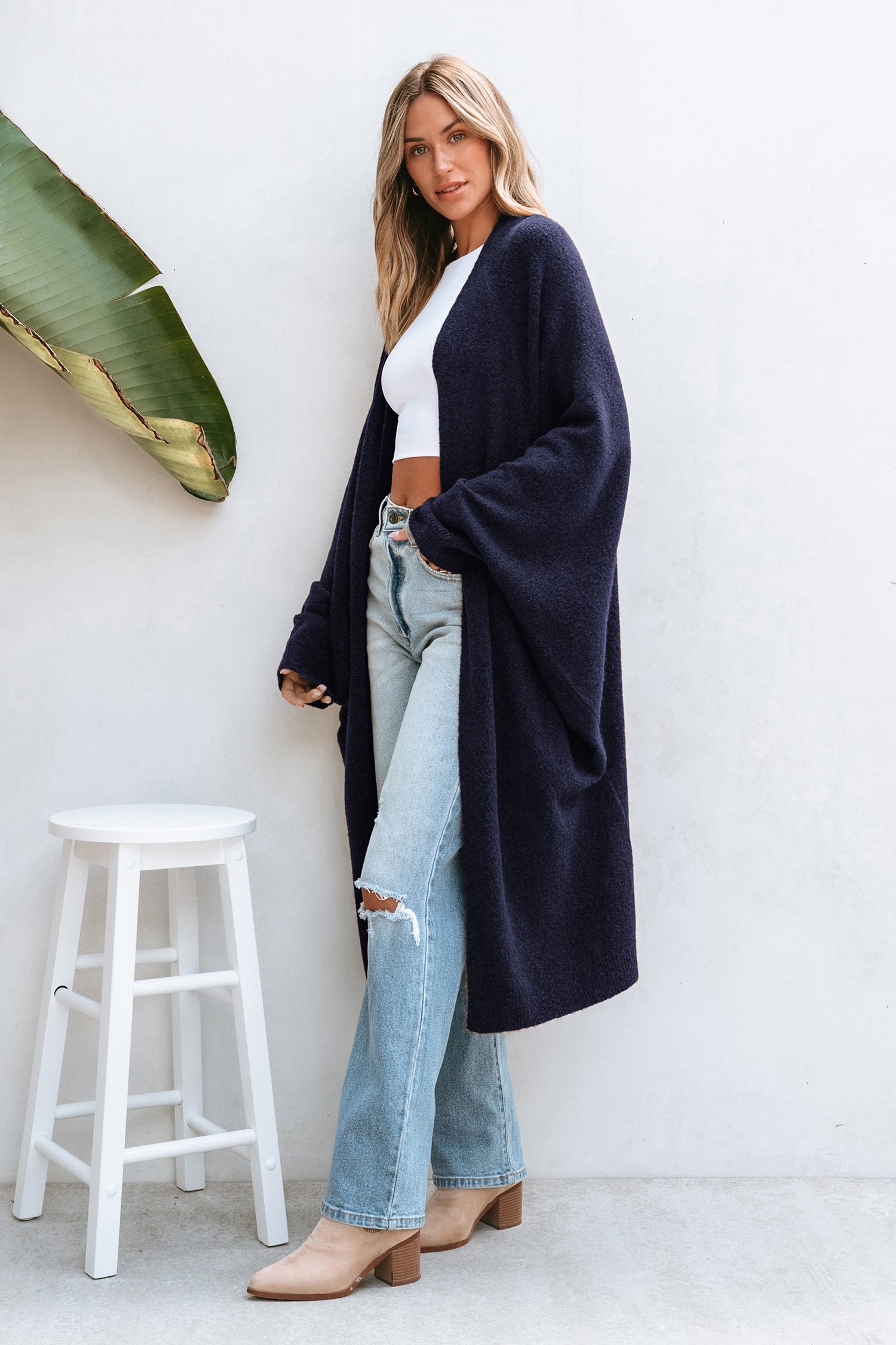 Extra Layer Navy Cardigan