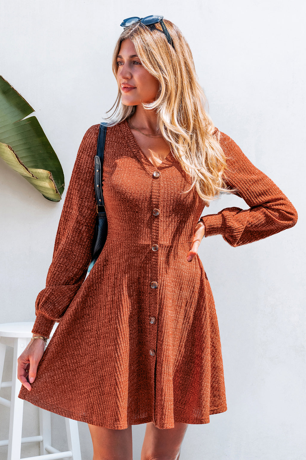 Bonfire Babe Orange Mini Dress