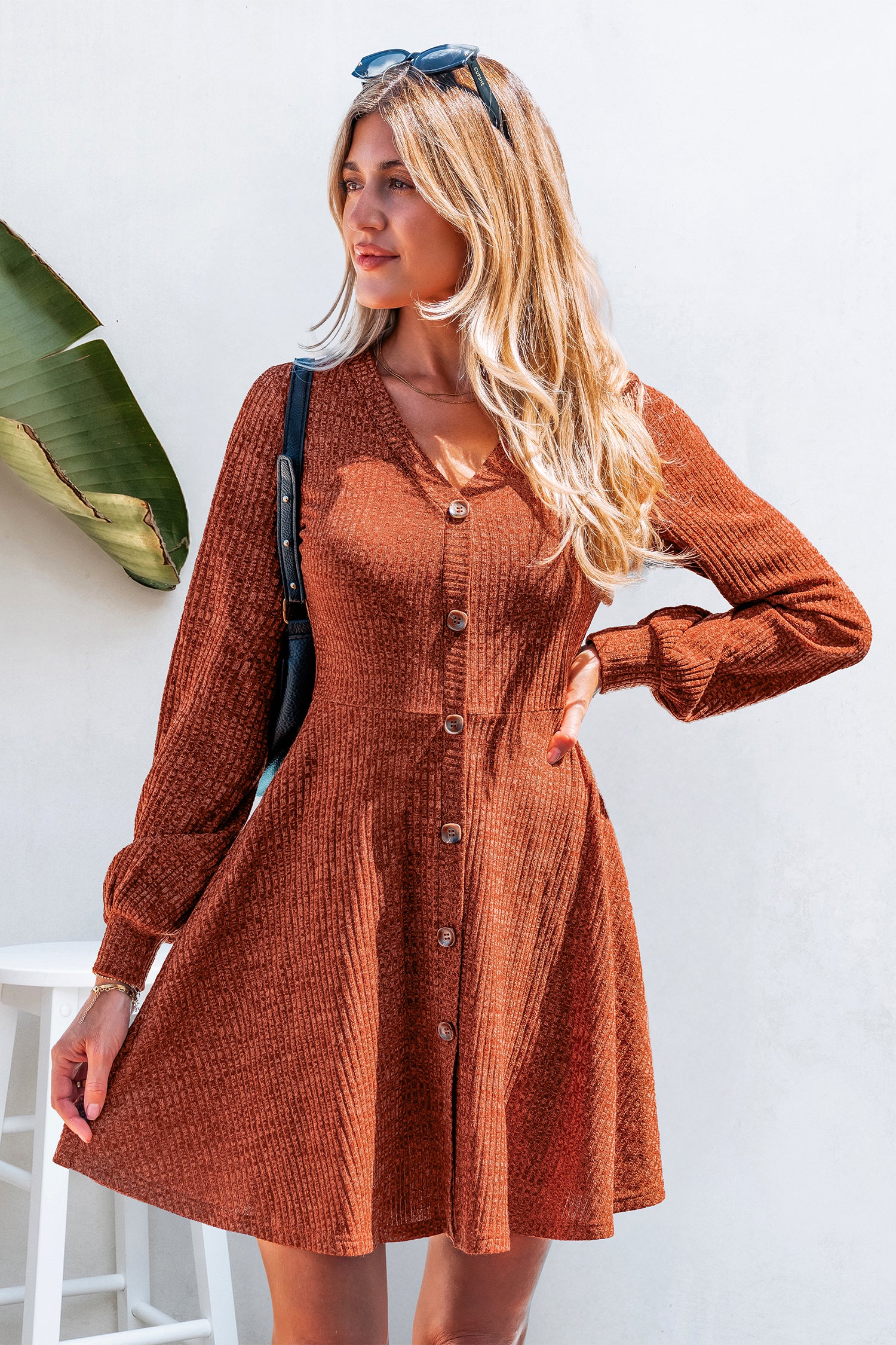 Bonfire Babe Orange Mini Dress