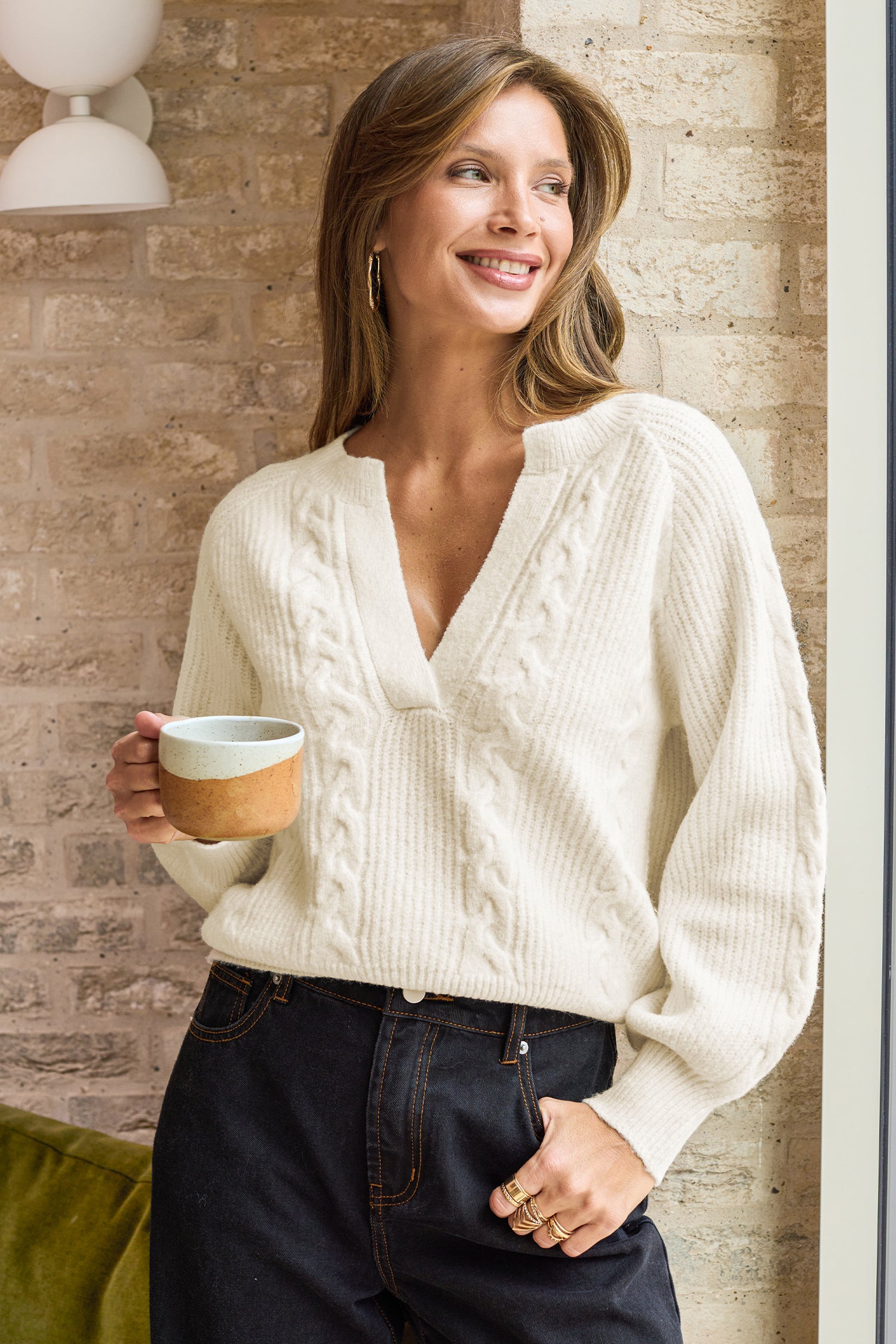 Cozy Mood Beige Sweater
