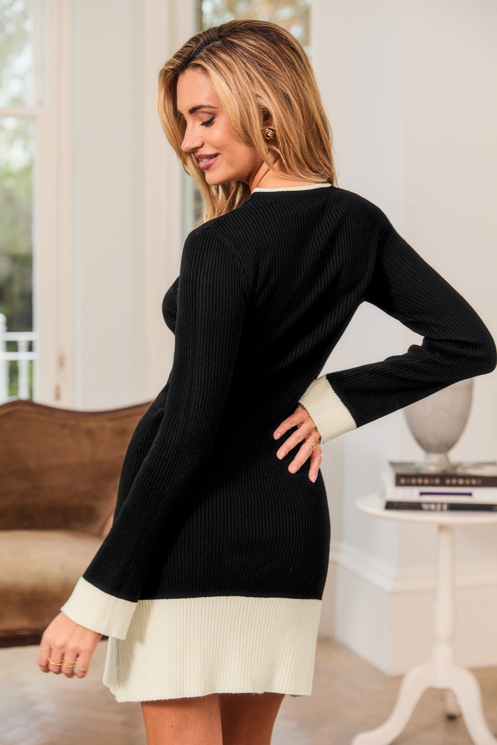 Color Story Colorblock Sweater Dress