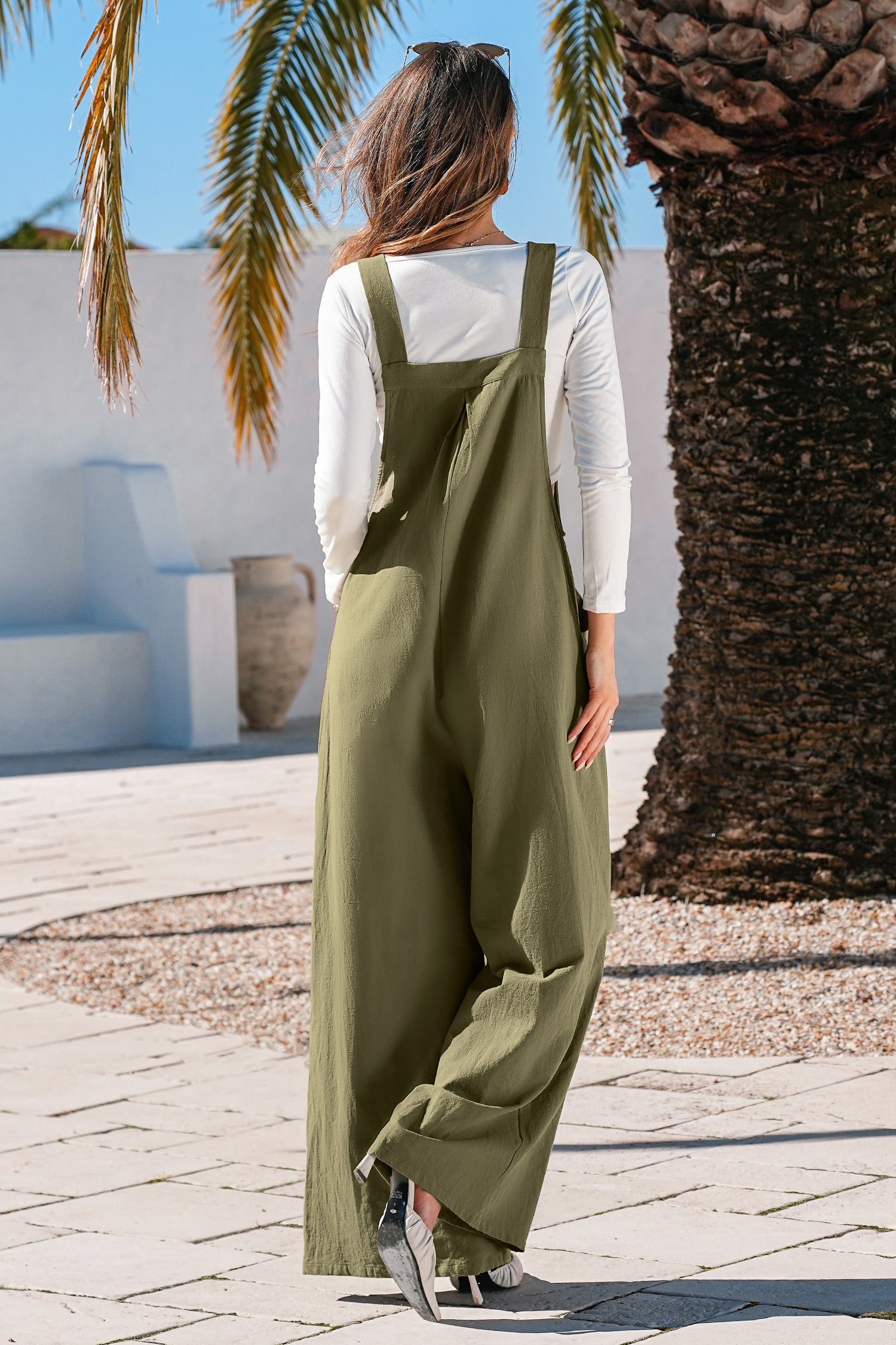 Soft Wind Green Jumpsuit
