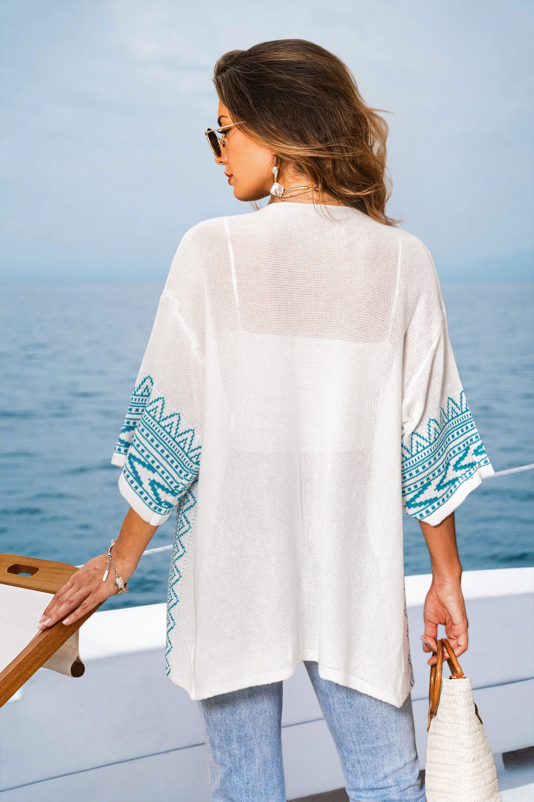 Arctic Echo Geo Cardigan