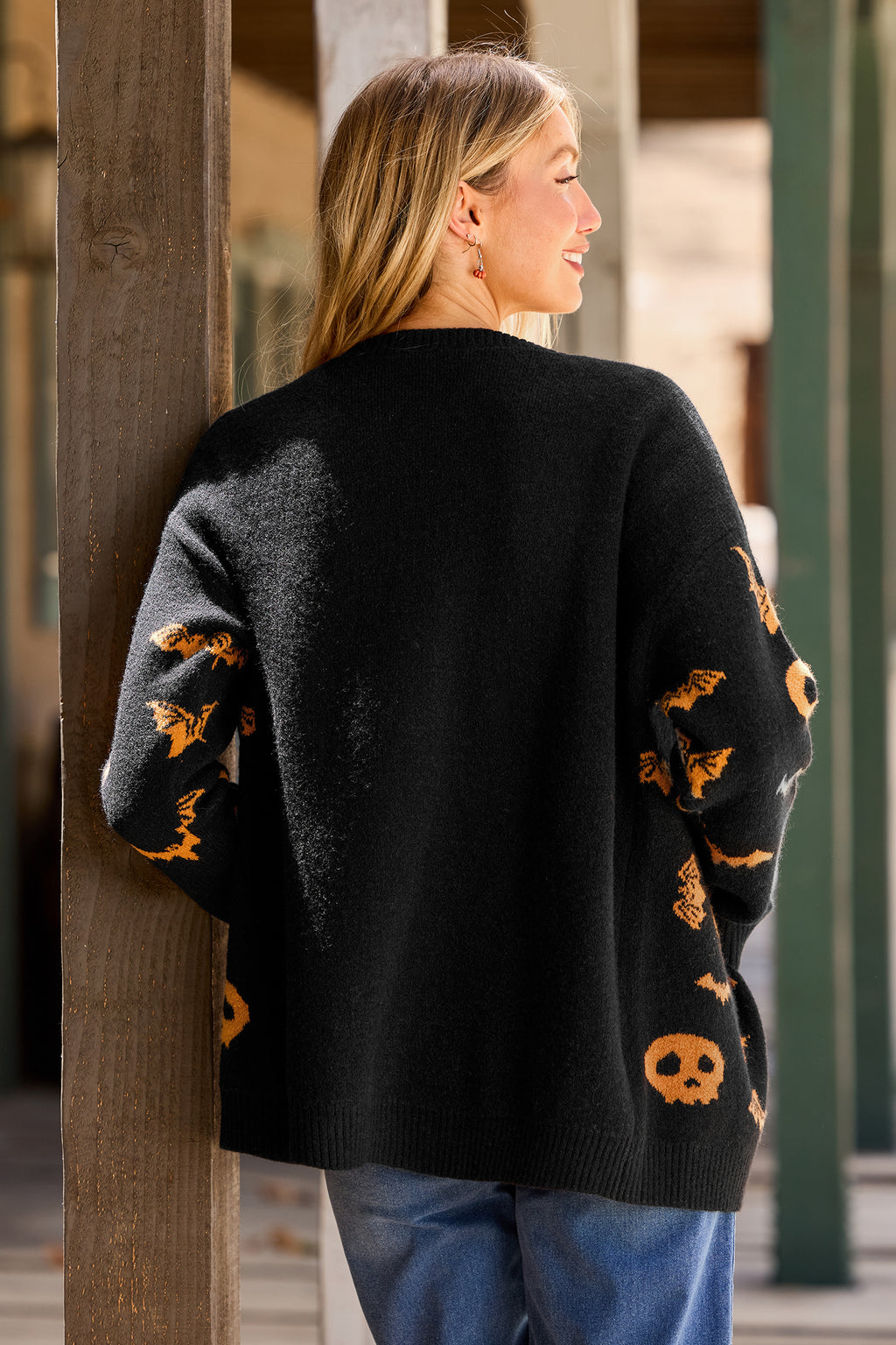 Haunted House Black Cardigan