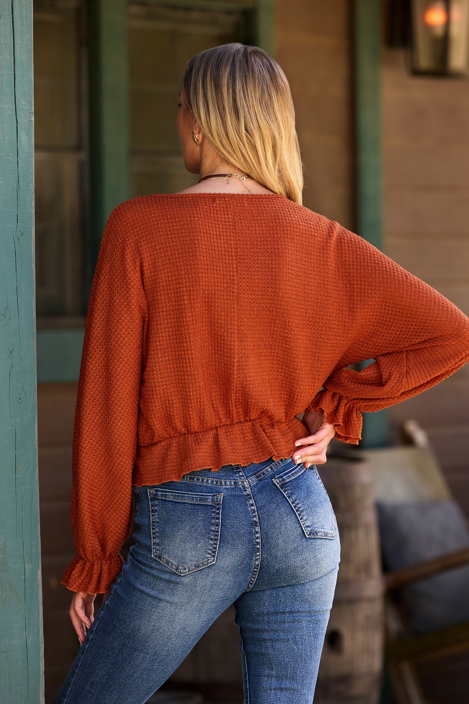 Autumn State of Mind Orange Top