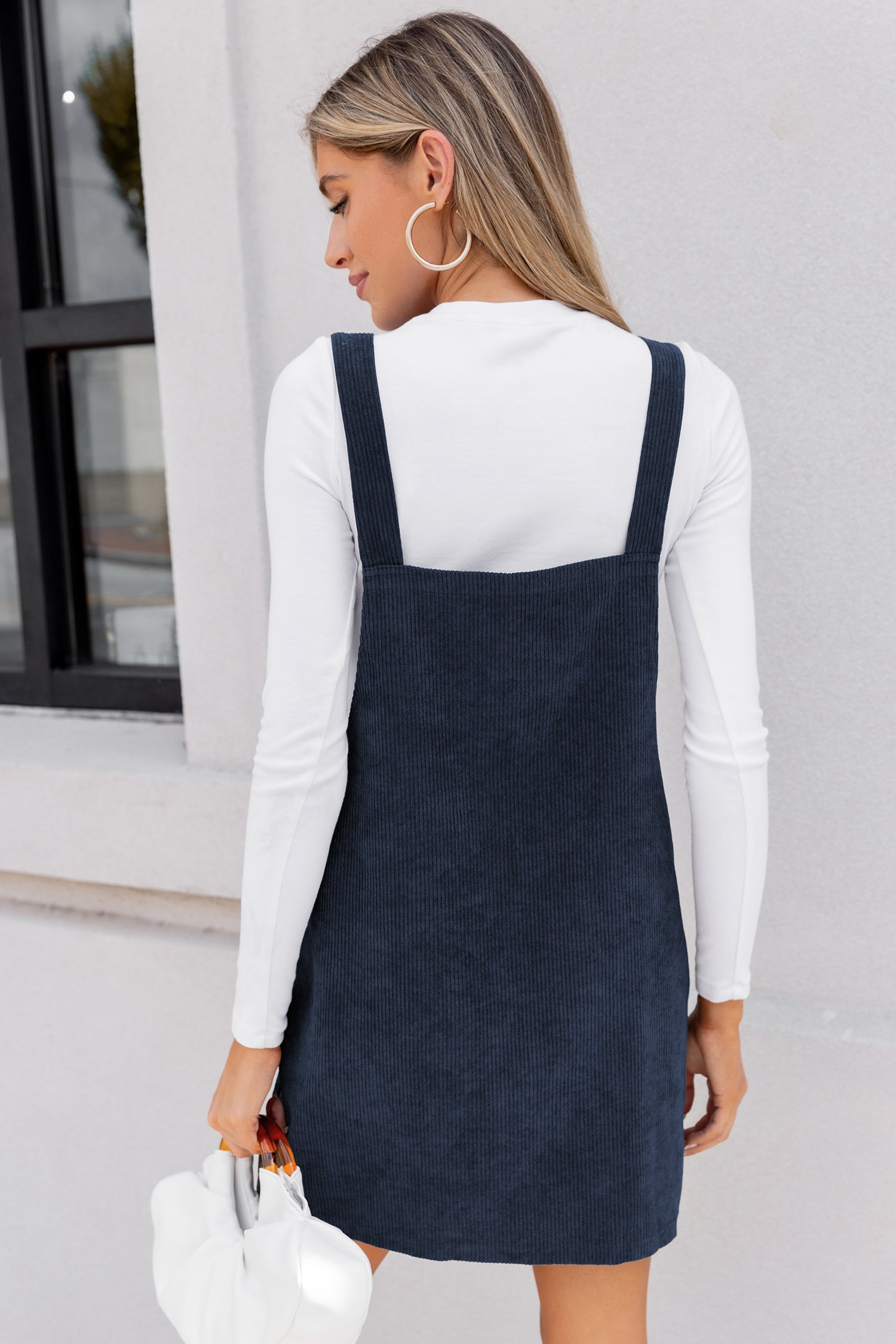 Autumn Date Blue Mini Dress