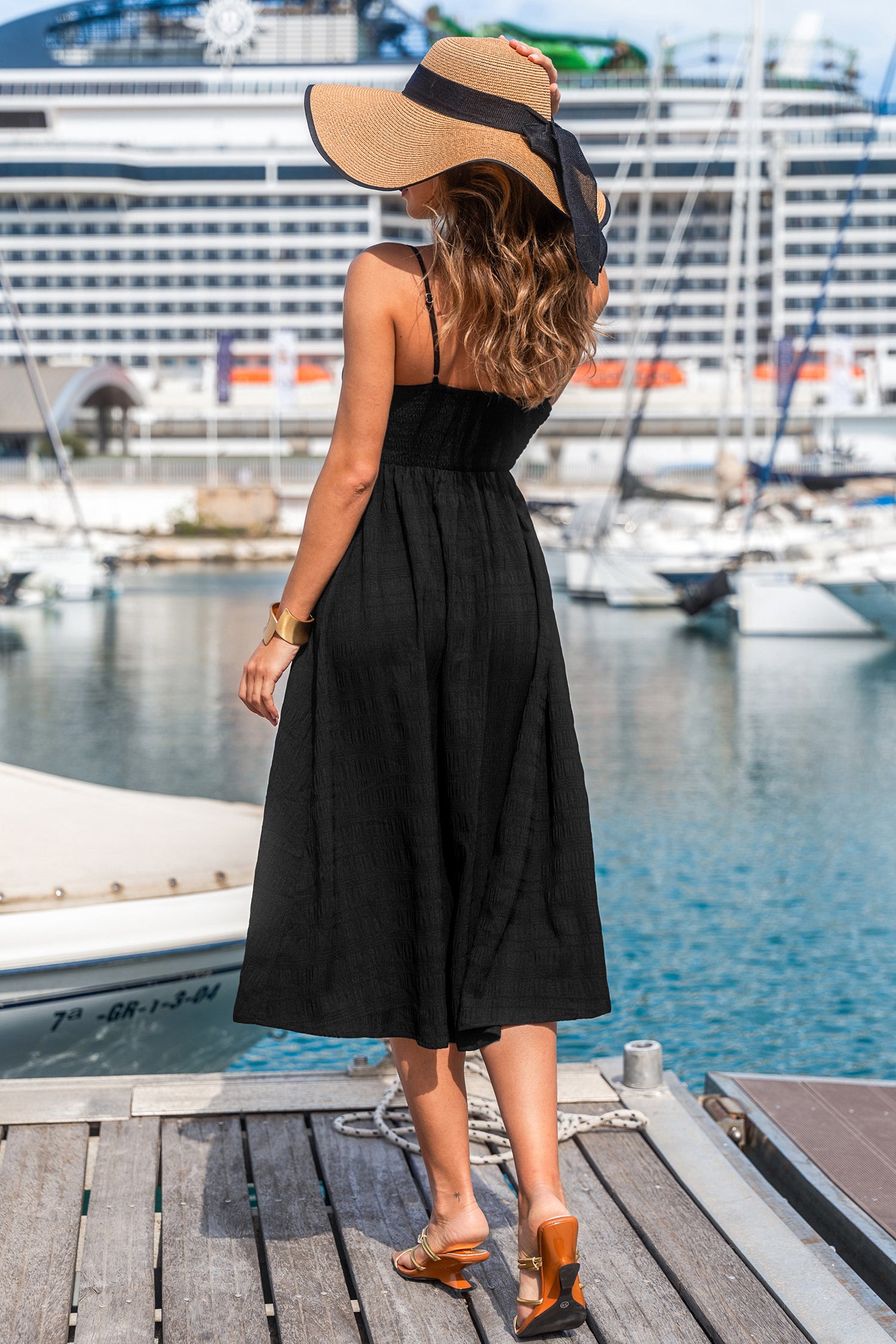Eclipse Chic Black Maxi Dress
